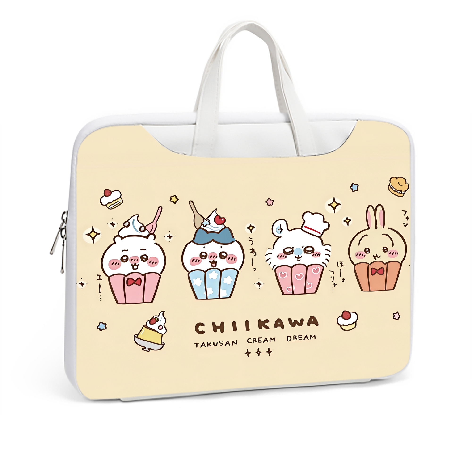 （画像用） ちいかわ Chii-kawa レザーラップトップバッグ　ノートパソコンケース