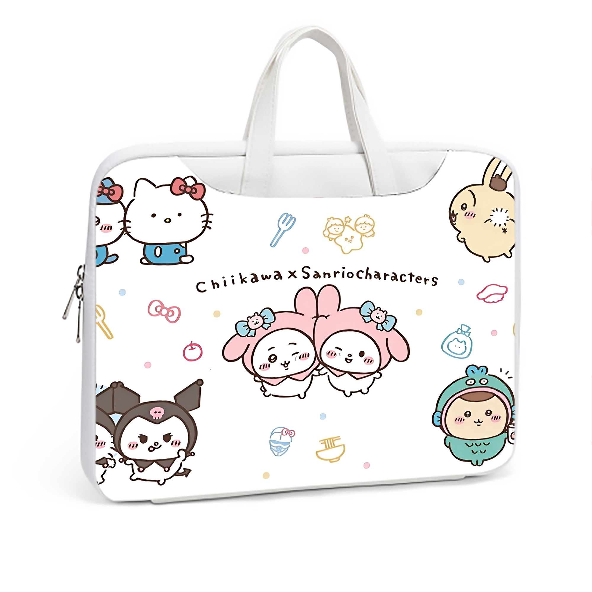 （画像用） ちいかわ Chii-kawa レザーラップトップバッグ　ノートパソコンケース