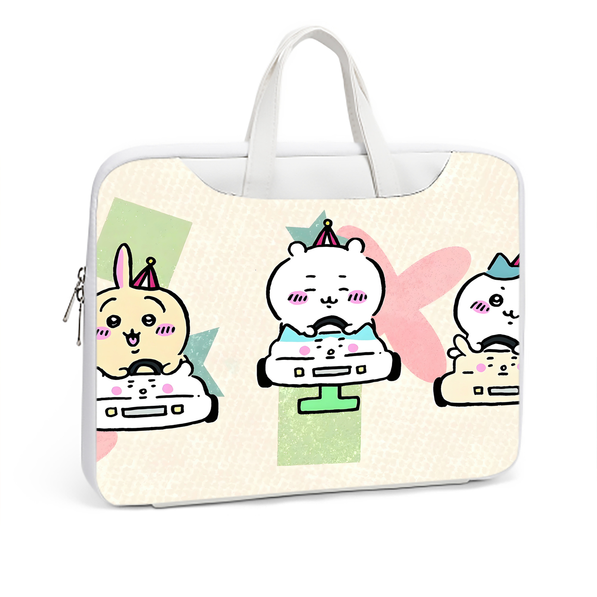 （画像用） ちいかわ Chii-kawa レザーラップトップバッグ　ノートパソコンケース