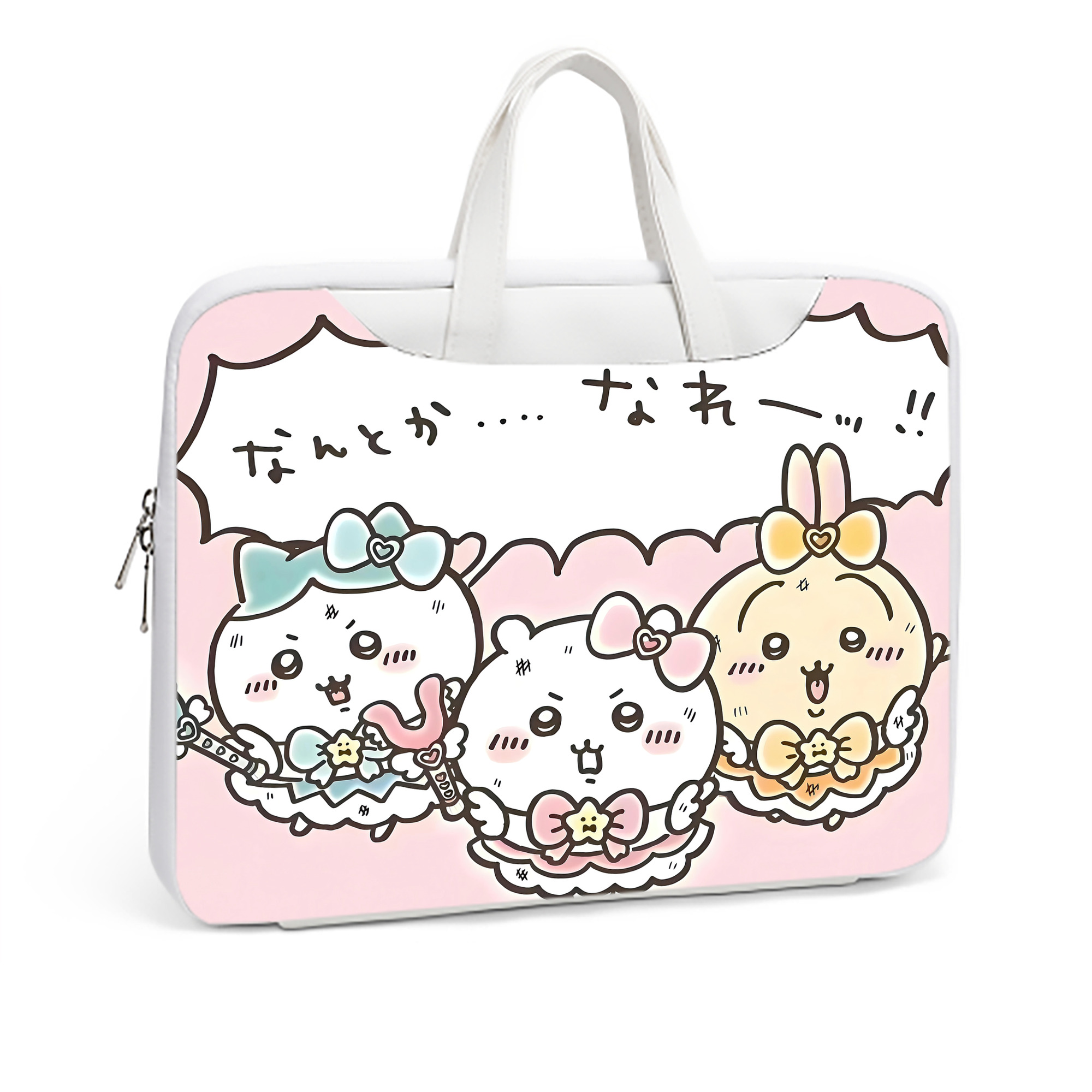 （画像用） ちいかわ Chii-kawa レザーラップトップバッグ　ノートパソコンケース
