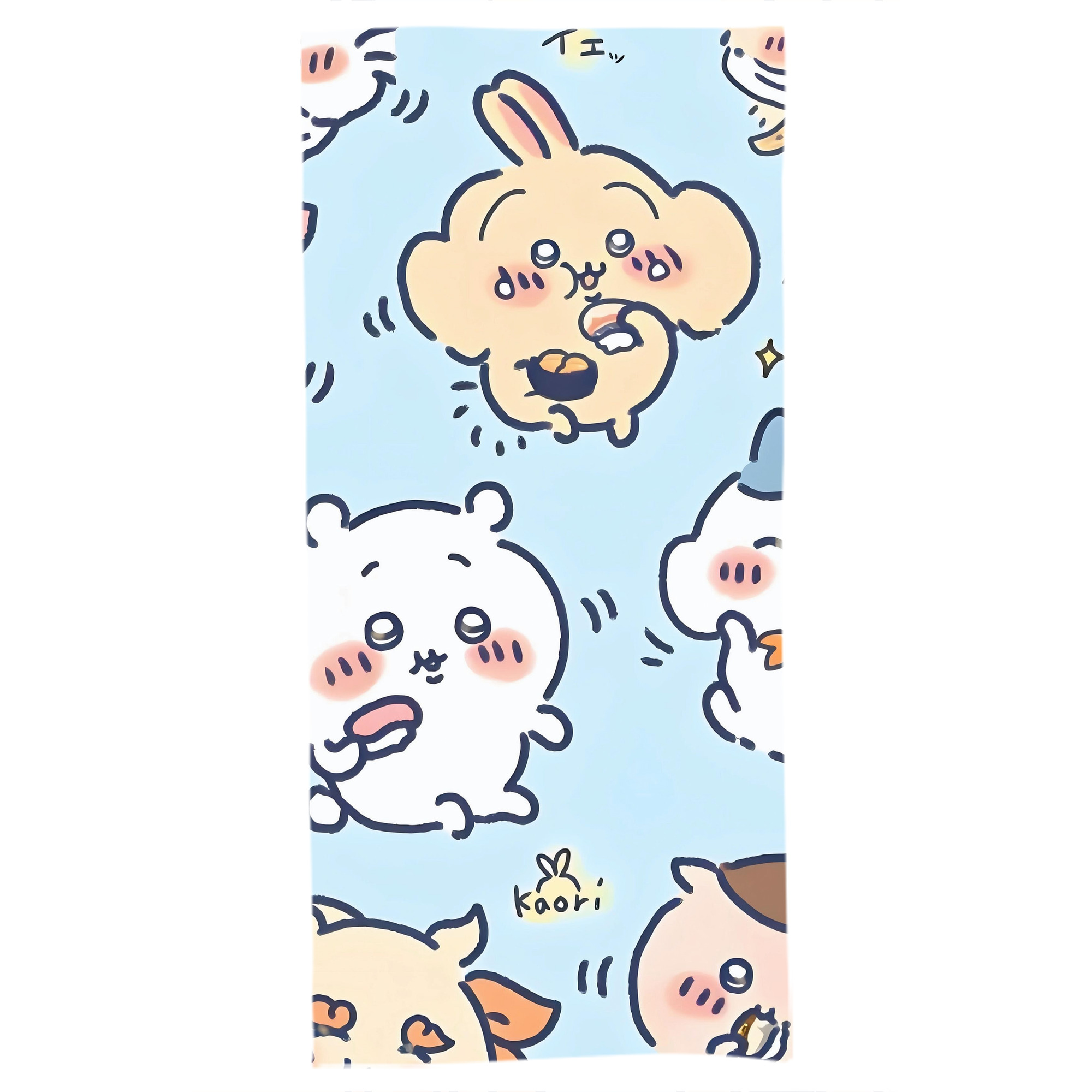 （画像用） ちいかわ Chii-kawa 大判バスタオル 70×140cm 吸水速乾 柔らかい肌触り