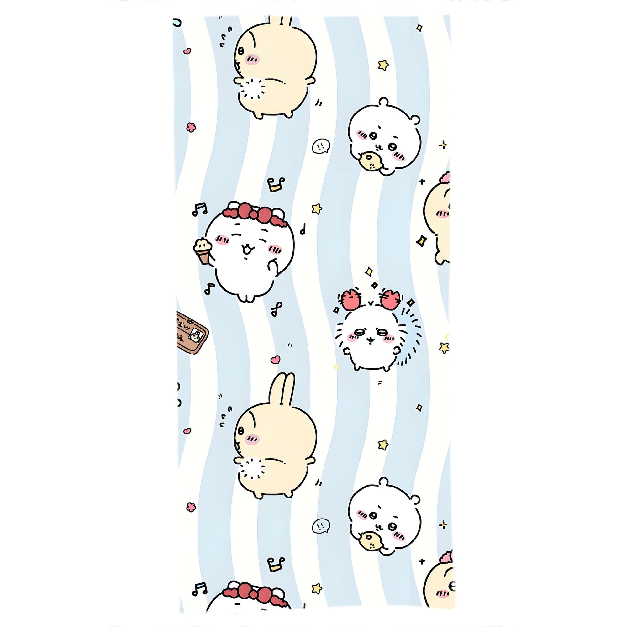 （画像用） ちいかわ Chii-kawa 大判バスタオル 70×140cm 吸水速乾 柔らかい肌触り
