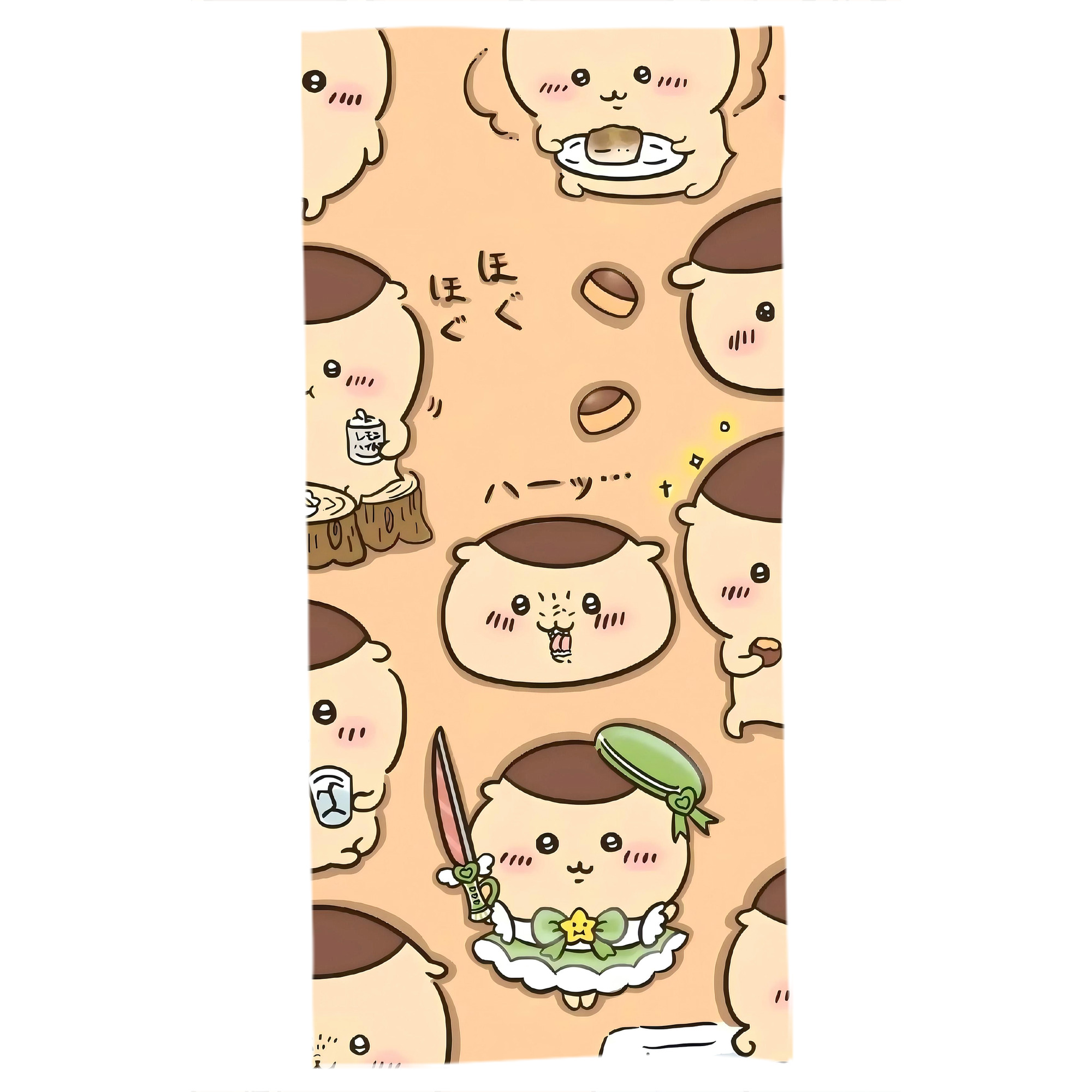 （画像用） ちいかわ Chii-kawa 大判バスタオル 70×140cm 吸水速乾 柔らかい肌触り