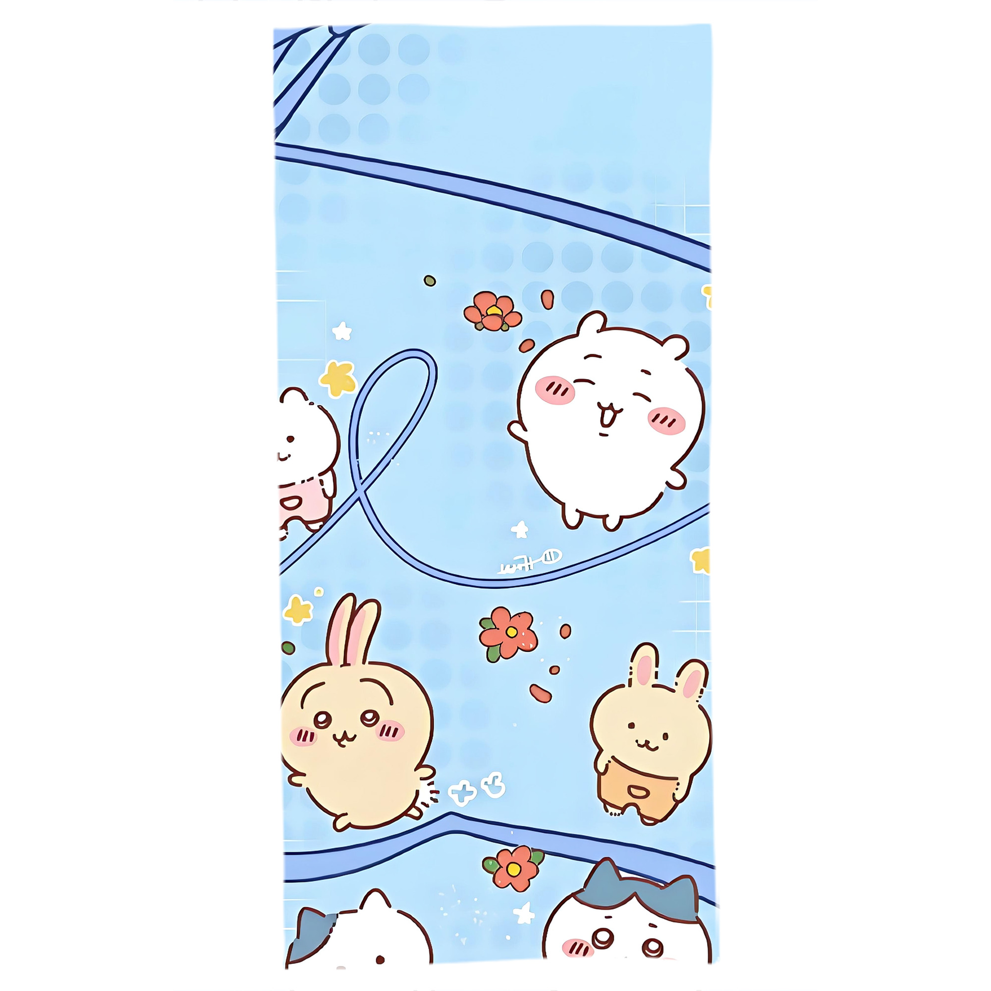 （画像用） ちいかわ Chii-kawa 大判バスタオル 70×140cm 吸水速乾 柔らかい肌触り