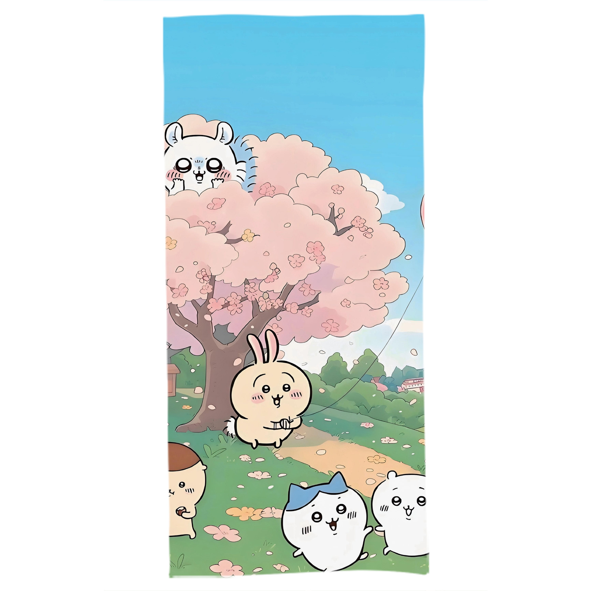 （画像用） ちいかわ Chii-kawa 大判バスタオル 70×140cm 吸水速乾 柔らかい肌触り
