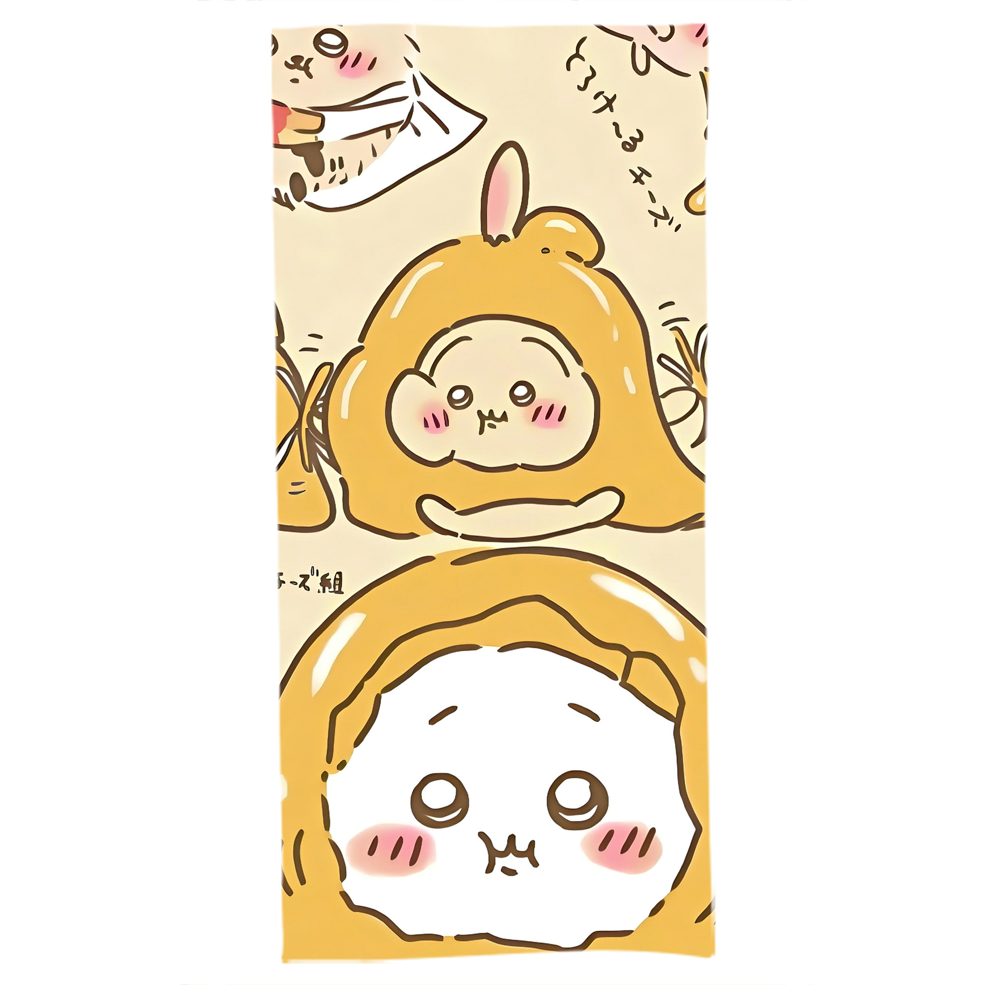 （画像用） ちいかわ Chii-kawa 大判バスタオル 70×140cm 吸水速乾 柔らかい肌触り
