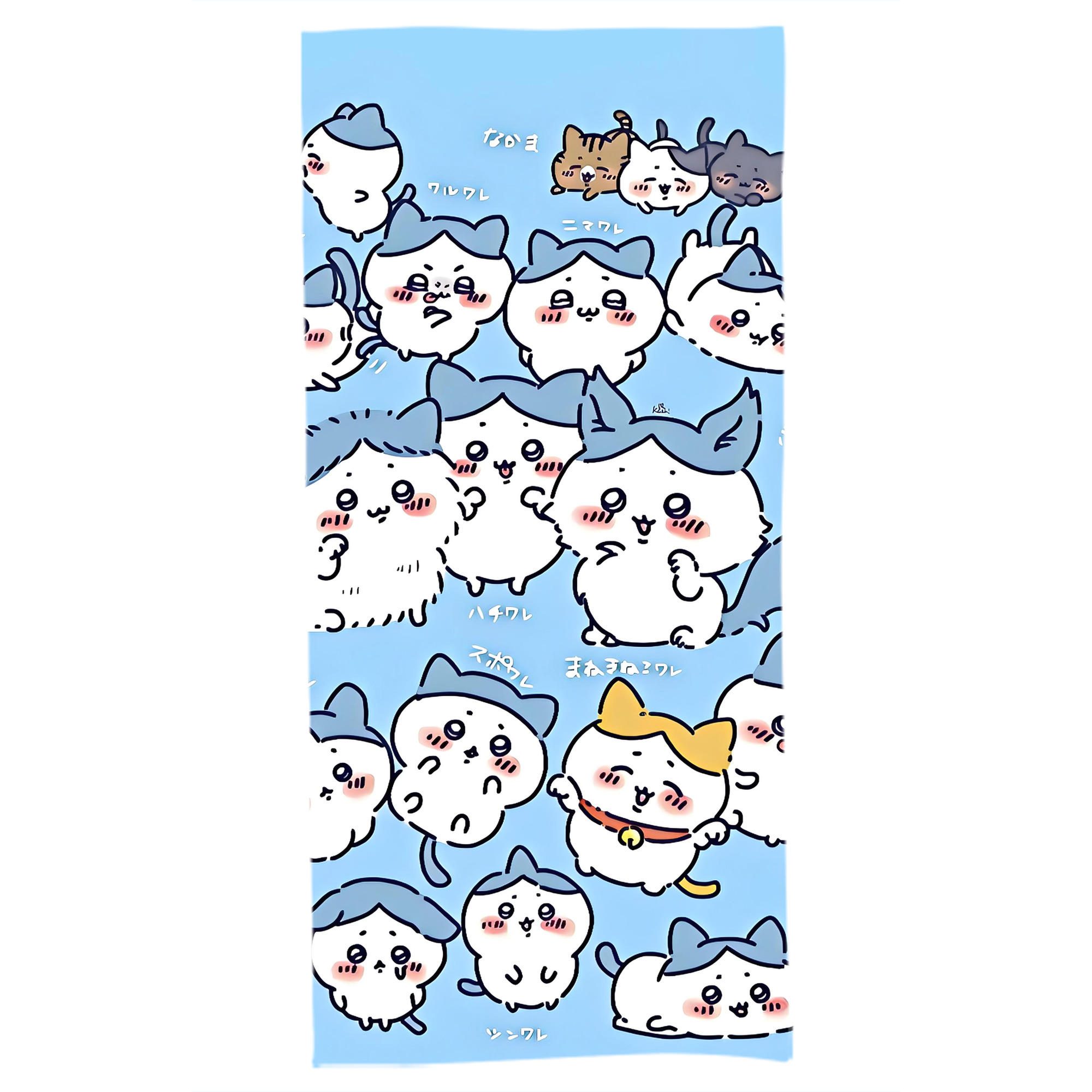 （画像用） ちいかわ Chii-kawa 大判バスタオル 70×140cm 吸水速乾 柔らかい肌触り