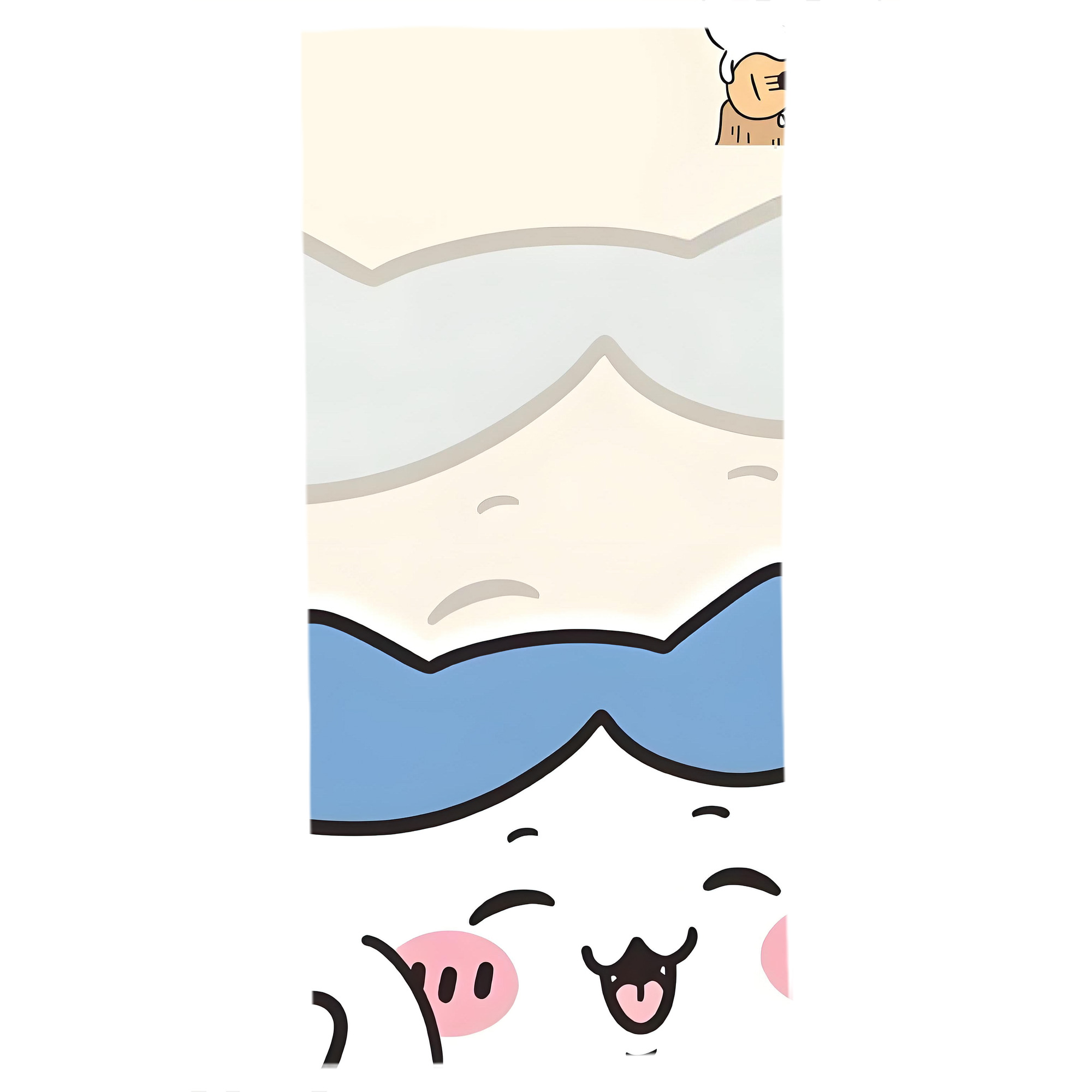 （画像用） ちいかわ Chii-kawa 大判バスタオル 70×140cm 吸水速乾 柔らかい肌触り