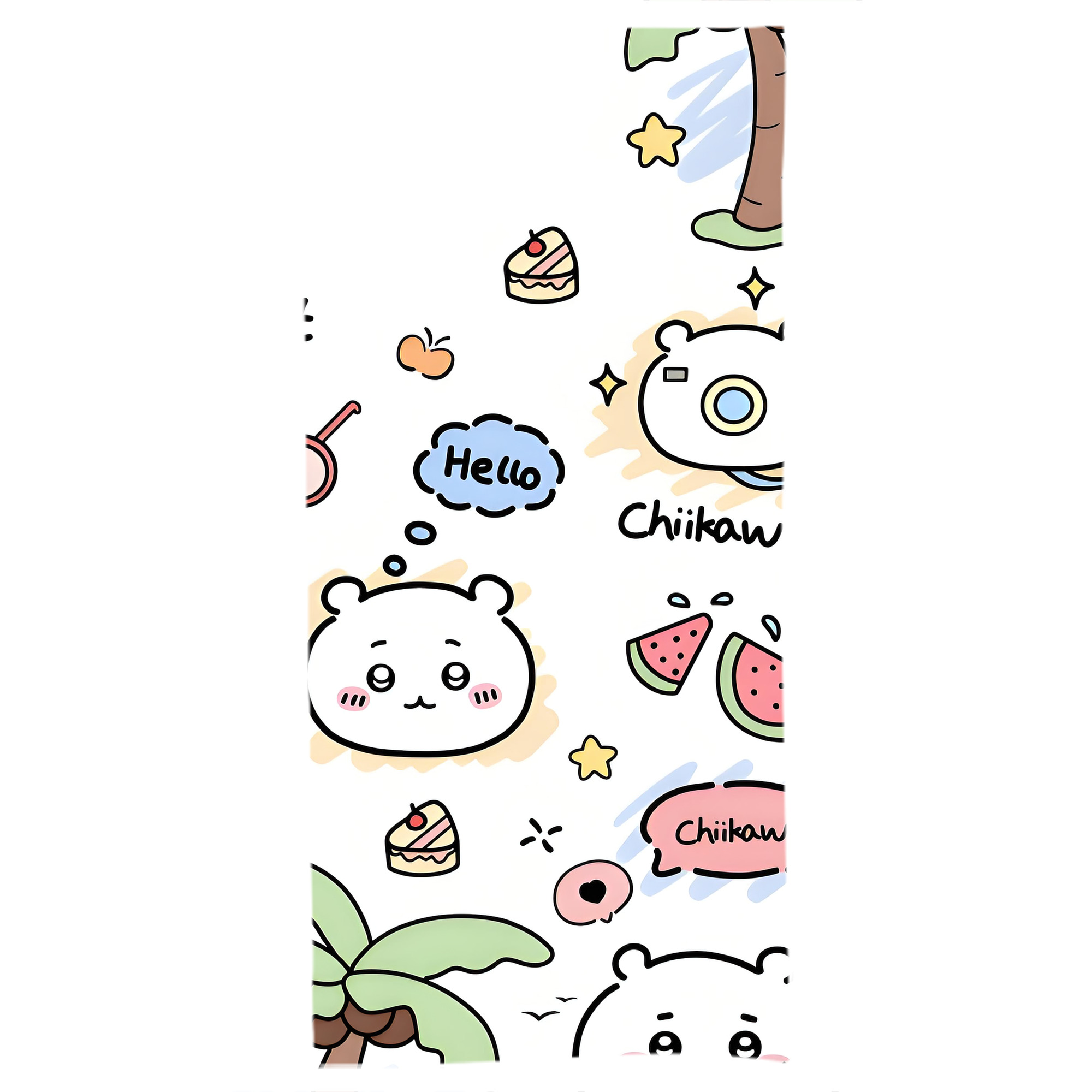 （画像用） ちいかわ Chii-kawa 大判バスタオル 70×140cm 吸水速乾 柔らかい肌触り