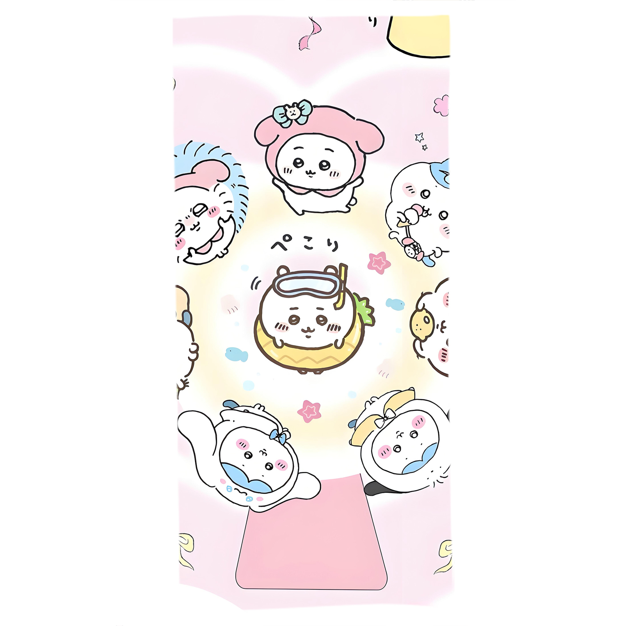 （画像用） ちいかわ Chii-kawa 大判バスタオル 70×140cm 吸水速乾 柔らかい肌触り