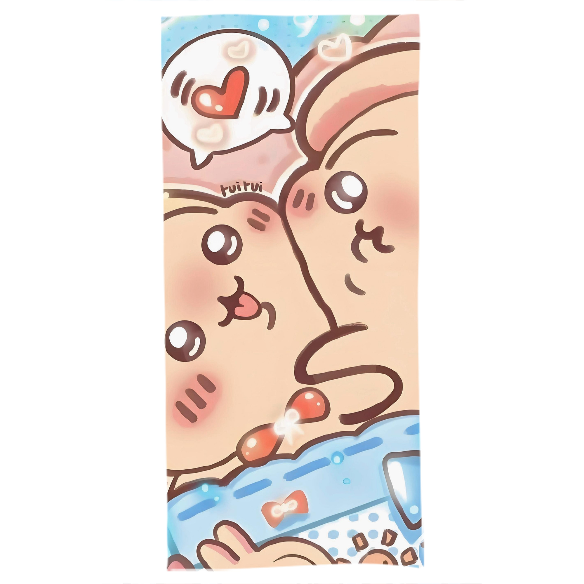 （画像用） ちいかわ Chii-kawa 大判バスタオル 70×140cm 吸水速乾 柔らかい肌触り