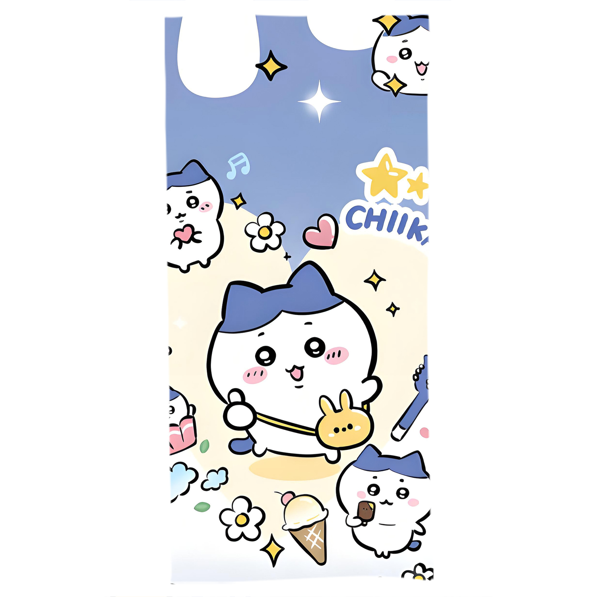 （画像用） ちいかわ Chii-kawa 大判バスタオル 70×140cm 吸水速乾 柔らかい肌触り