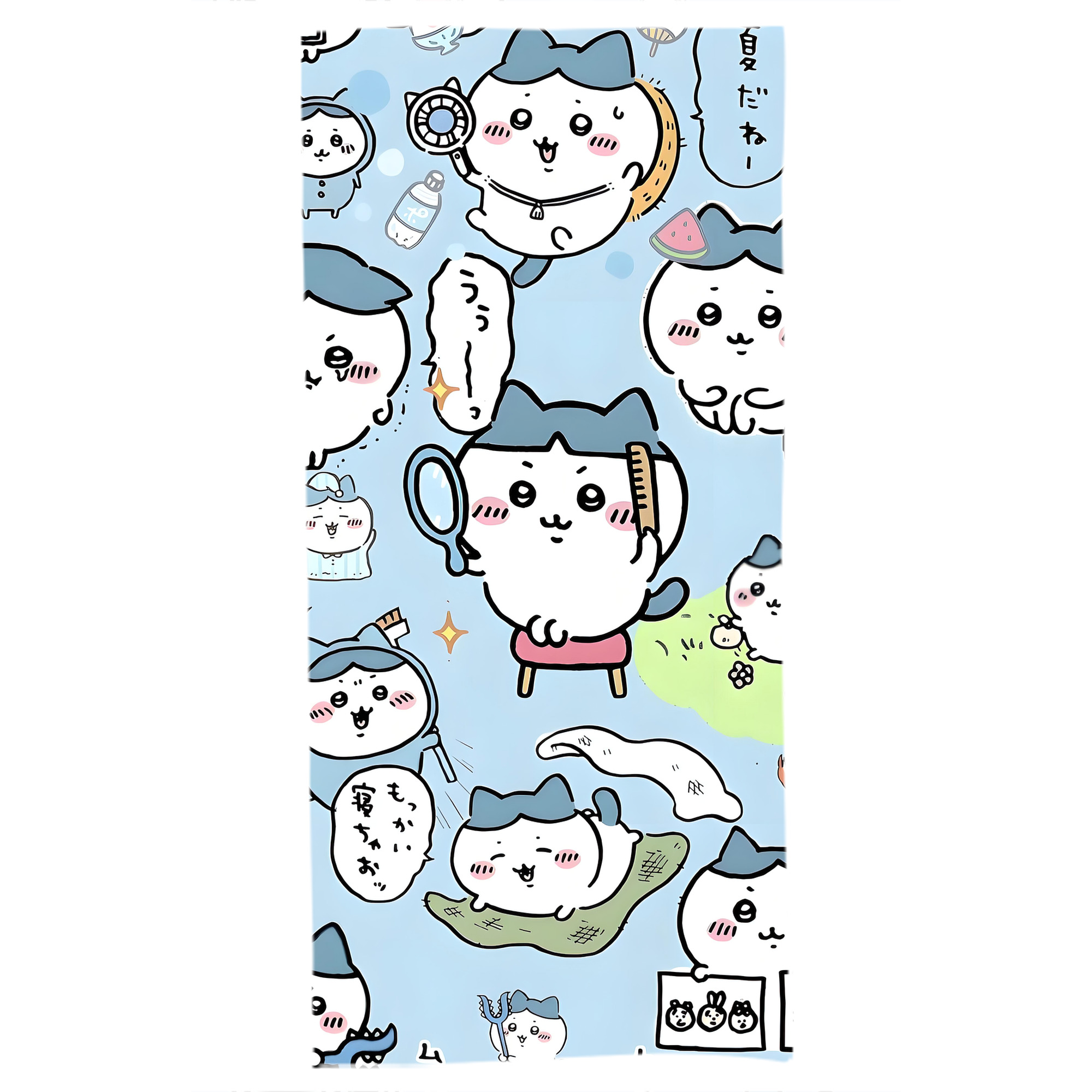 （画像用） ちいかわ Chii-kawa 大判バスタオル 70×140cm 吸水速乾 柔らかい肌触り