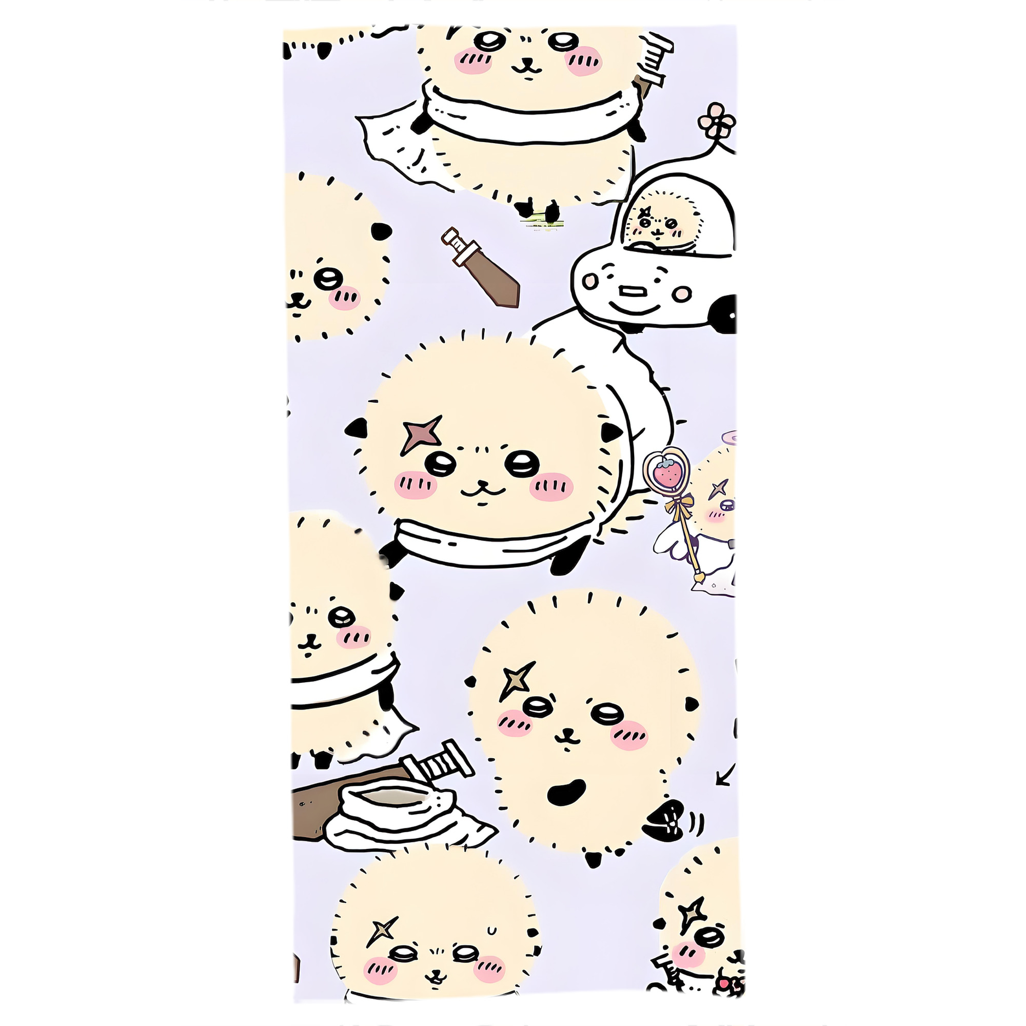 （画像用） ちいかわ Chii-kawa 大判バスタオル 70×140cm 吸水速乾 柔らかい肌触り