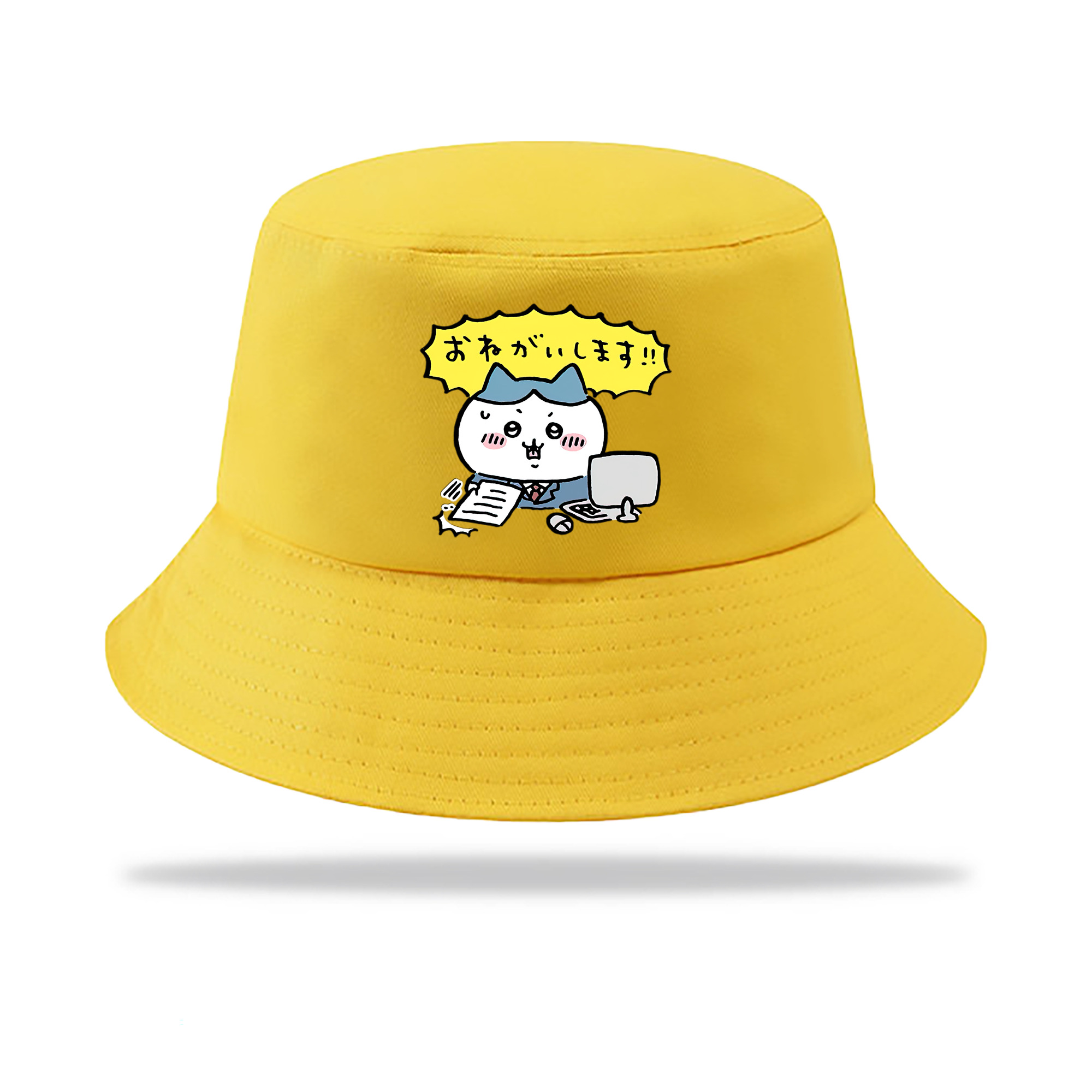 （画像用） ちいかわ ハチワレ Chii-kawa hachiware アウトドア日除けバケットハット