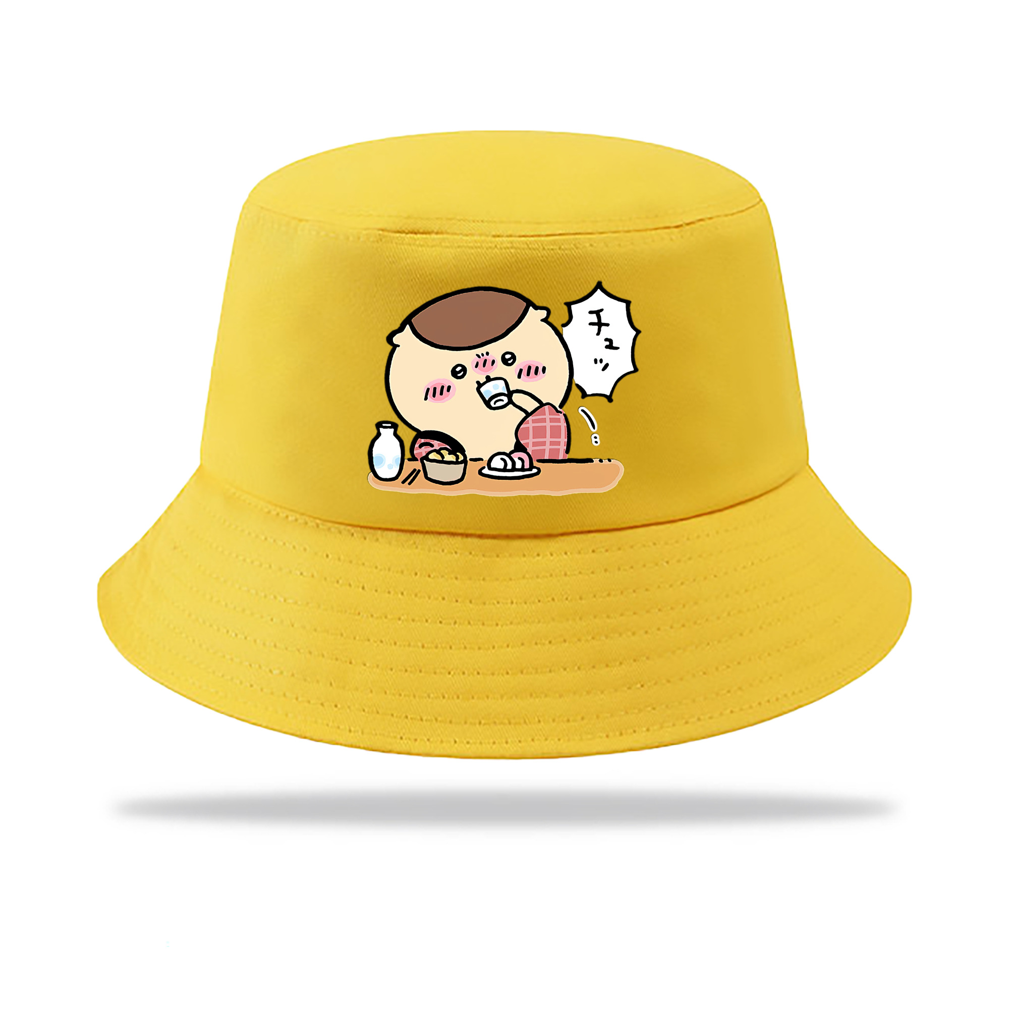 （画像用） ちいかわ くりまんじゅう Chii-kawa kuri manjū アウトドア日除けバケットハット