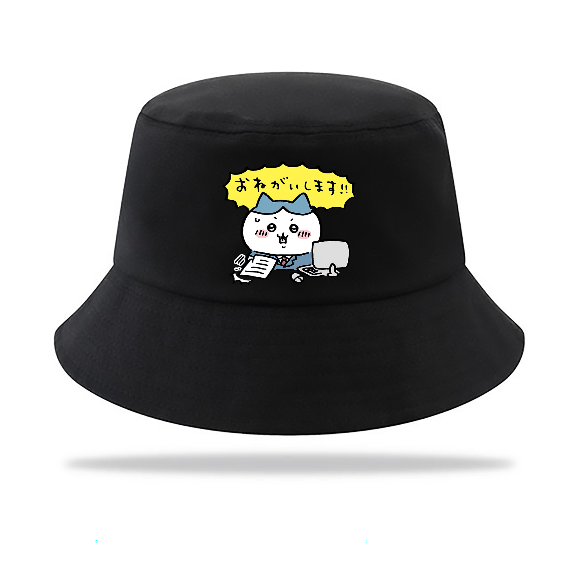 （画像用） ちいかわ ハチワレ Chii-kawa hachiware アウトドア日除けバケットハット