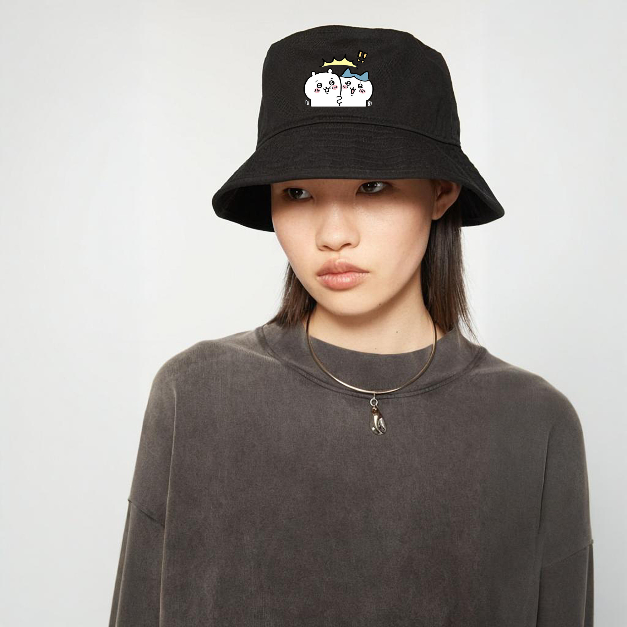 ちいかわ ハチワレ Chii-kawa hachiware アウトドア日除けバケットハット