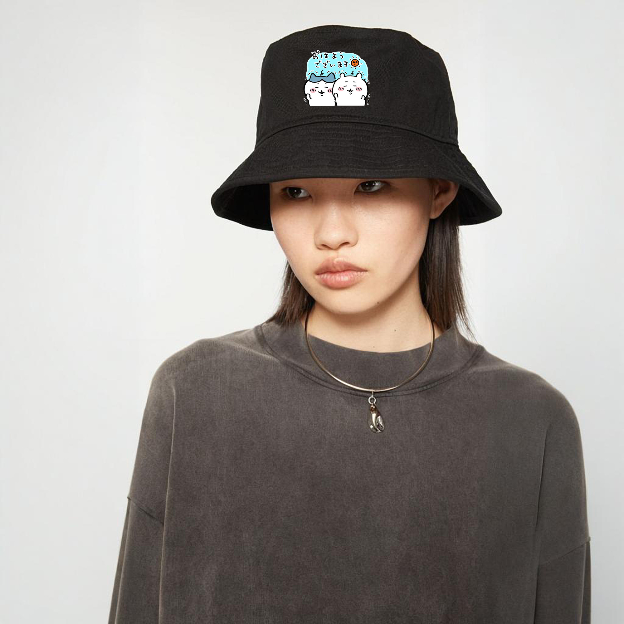 ちいかわ ハチワレ Chii-kawa hachiware アウトドア日除けバケットハット