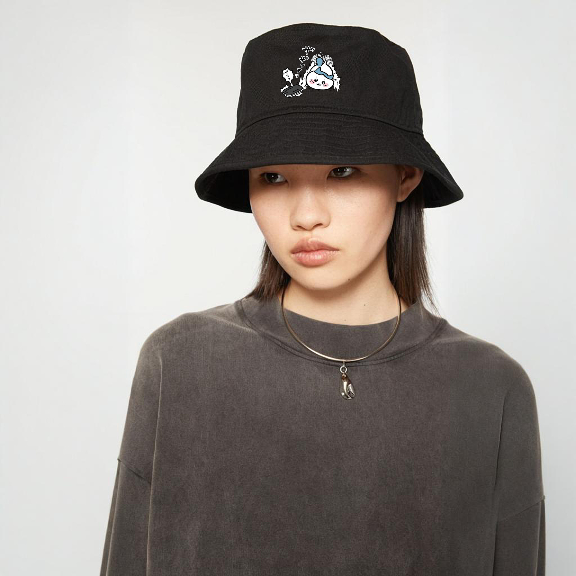 ちいかわ ハチワレ Chii-kawa hachiware アウトドア日除けバケットハット
