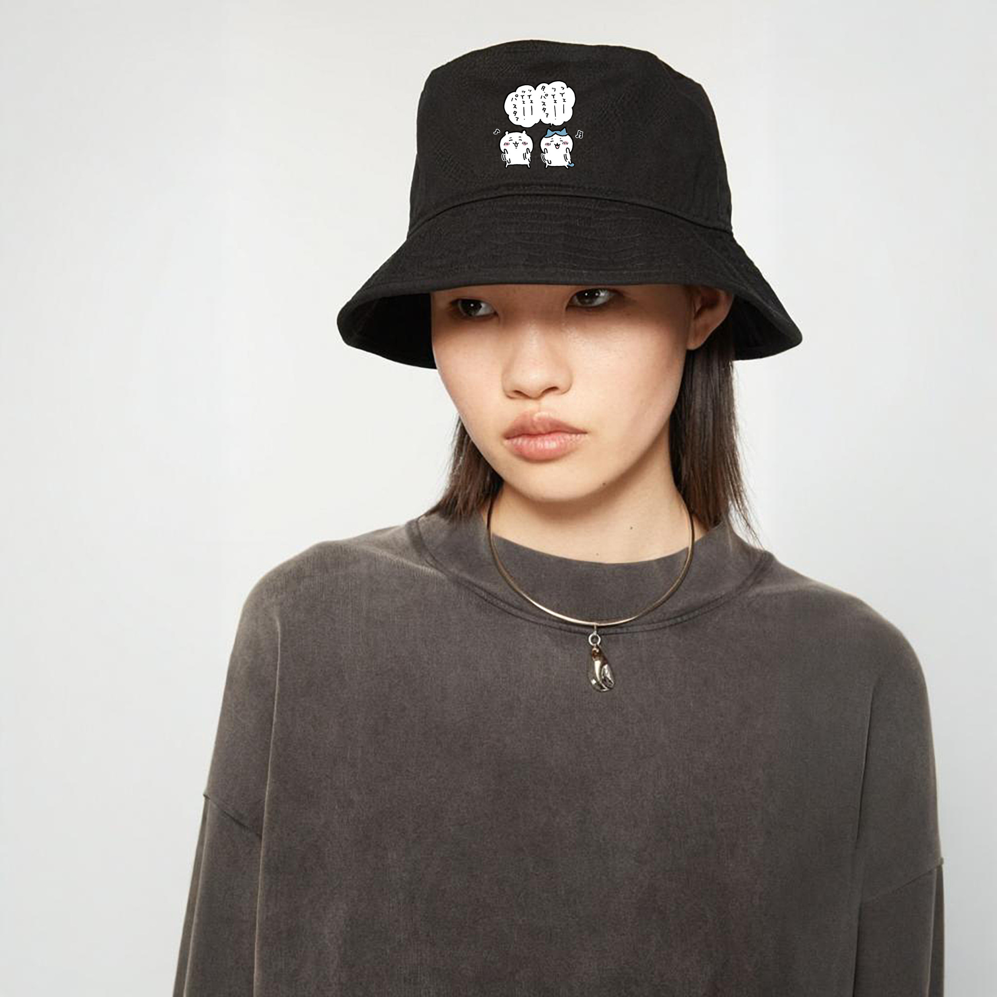 ちいかわ ハチワレ Chii-kawa hachiware アウトドア日除けバケットハット