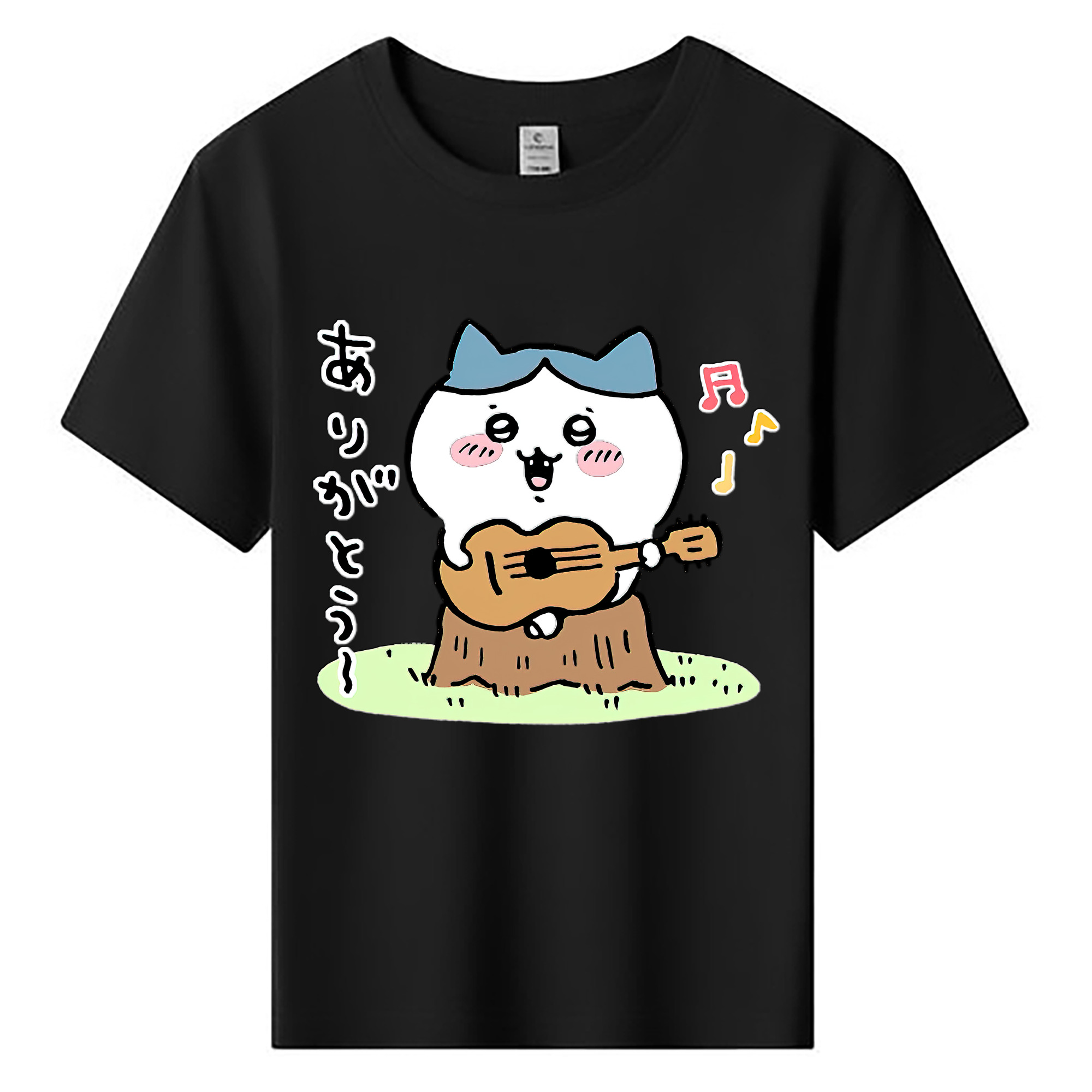 （画像用） ちいかわ ハチワレ Chii-kawa hachiware 綿100％キッズTシャツ（フロントプリント）