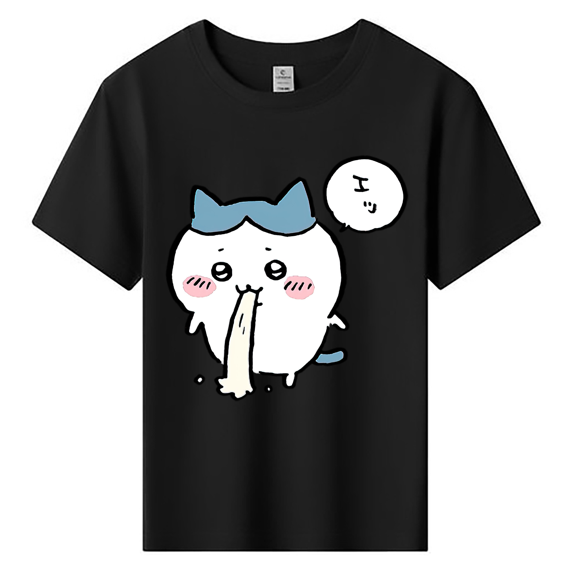 （画像用） ちいかわ ハチワレ Chii-kawa hachiware 綿100％キッズTシャツ（フロントプリント）