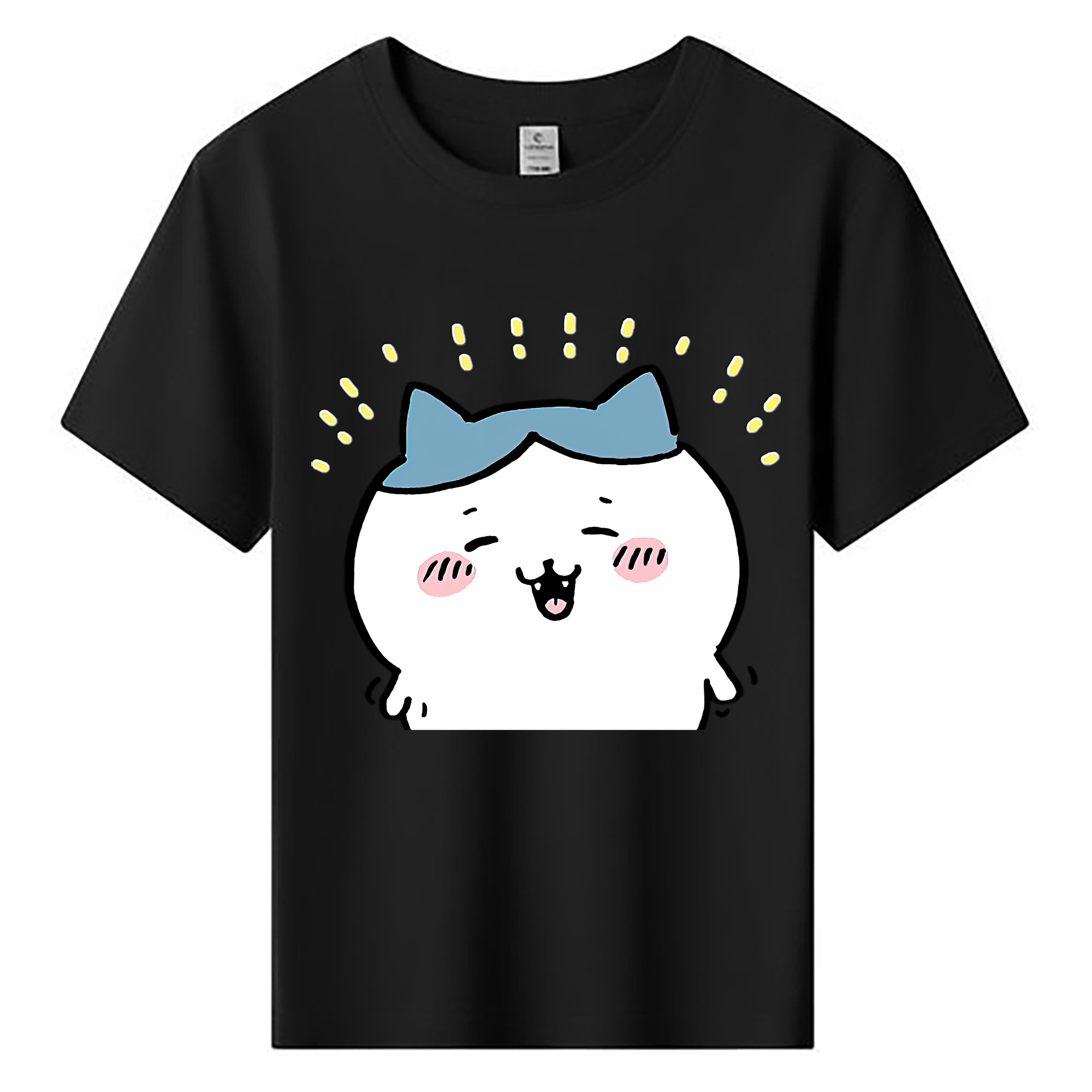 （画像用） ちいかわ ハチワレ Chii-kawa hachiware 綿100％キッズTシャツ（フロントプリント）