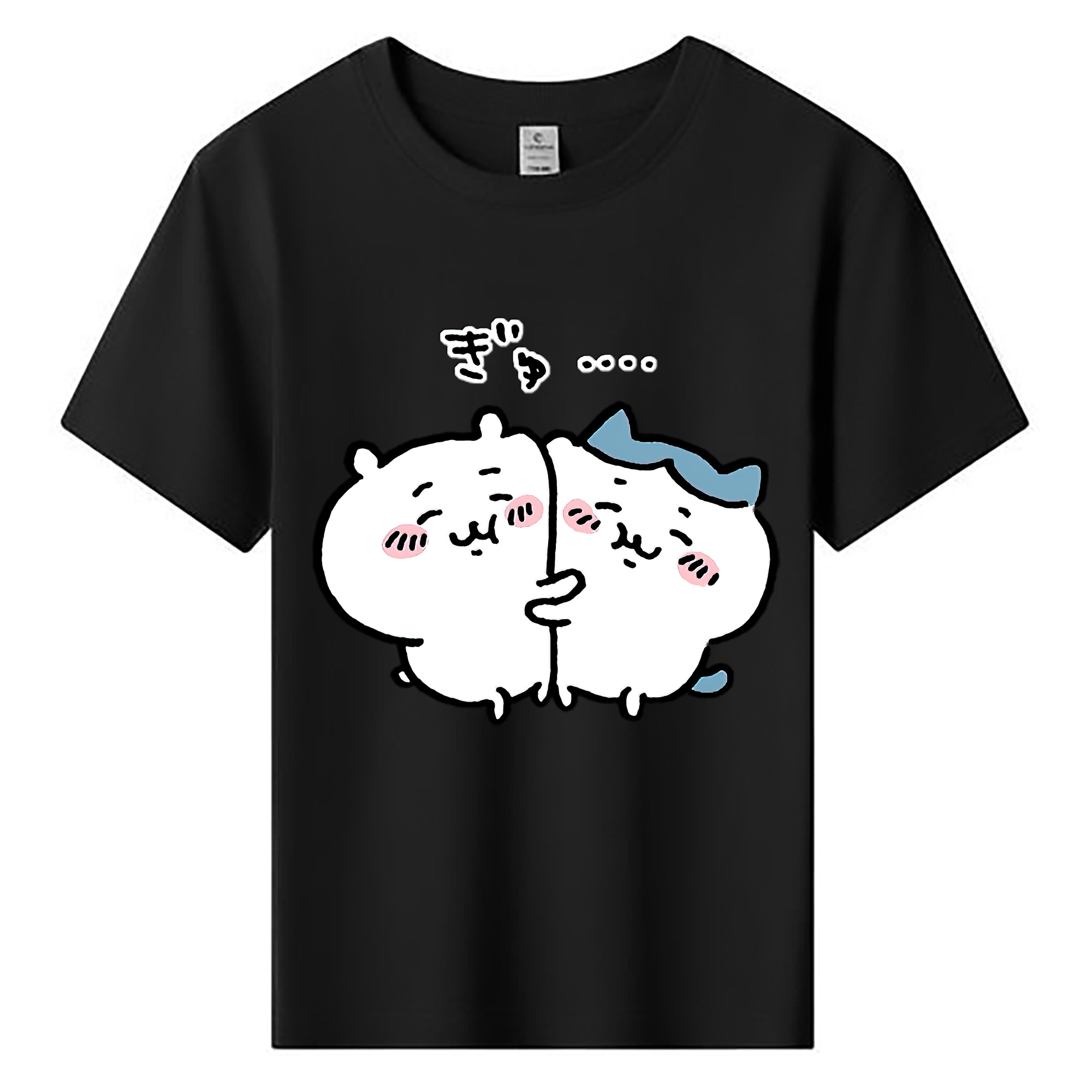 （画像用） ちいかわ ハチワレ Chii-kawa hachiware 綿100％キッズTシャツ（フロントプリント）