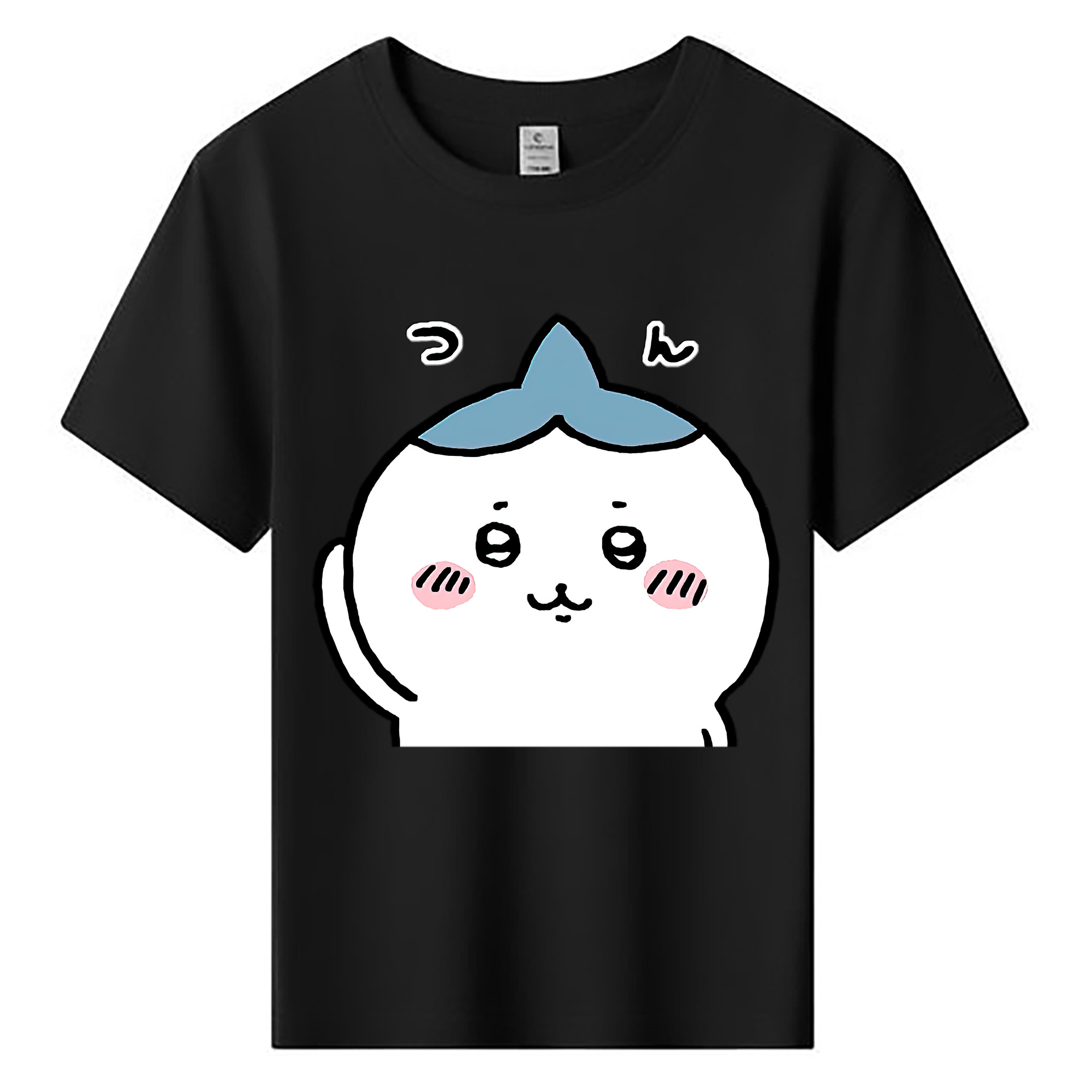 （画像用） ちいかわ ハチワレ Chii-kawa hachiware 綿100％キッズTシャツ（フロントプリント）