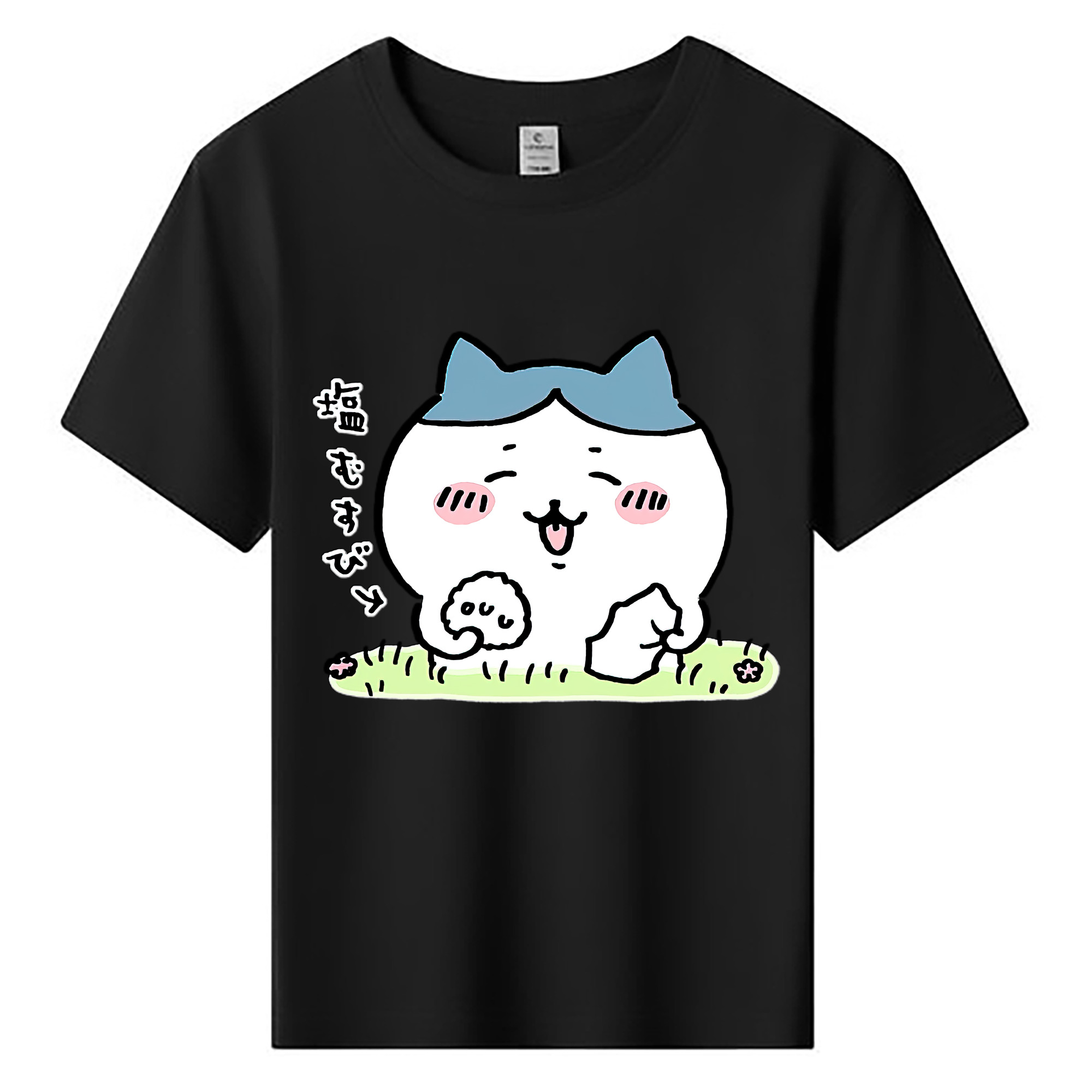 （画像用） ちいかわ ハチワレ Chii-kawa hachiware 綿100％キッズTシャツ（フロントプリント）