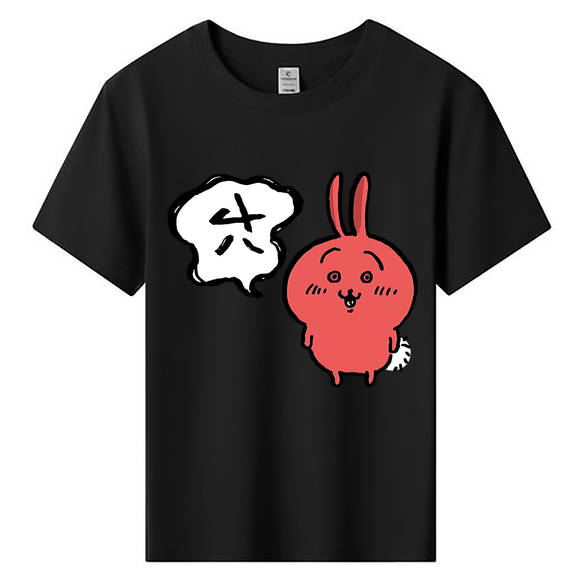 （画像用） ちいかわ ハチワレ Chii-kawa hachiware 綿100％キッズTシャツ（フロントプリント）
