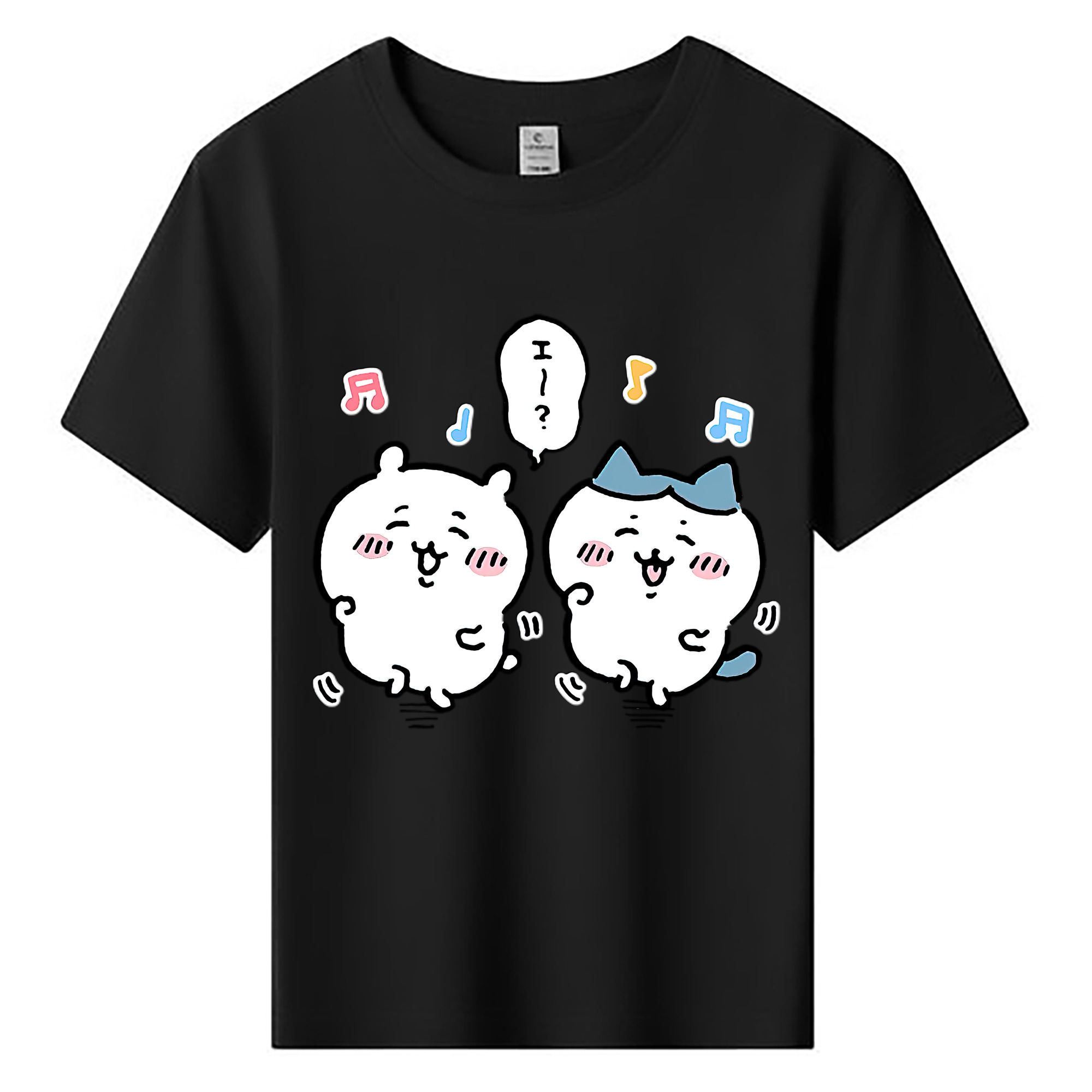 （画像用） ちいかわ ハチワレ Chii-kawa hachiware 綿100％キッズTシャツ（フロントプリント）