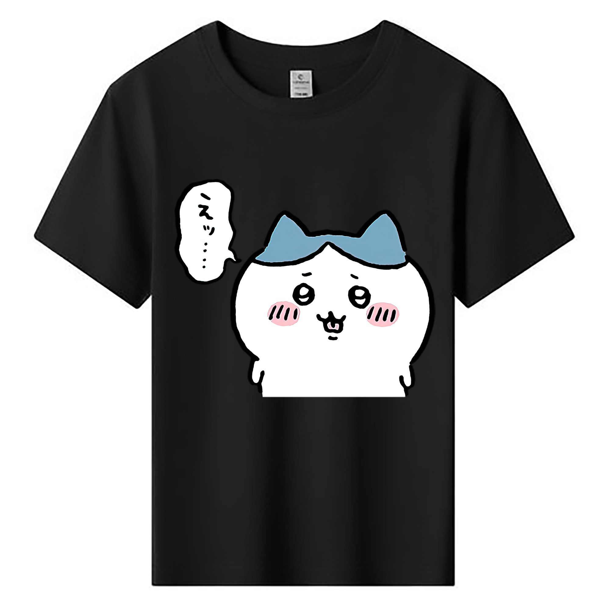 （画像用） ちいかわ ハチワレ Chii-kawa hachiware 綿100％キッズTシャツ（フロントプリント）