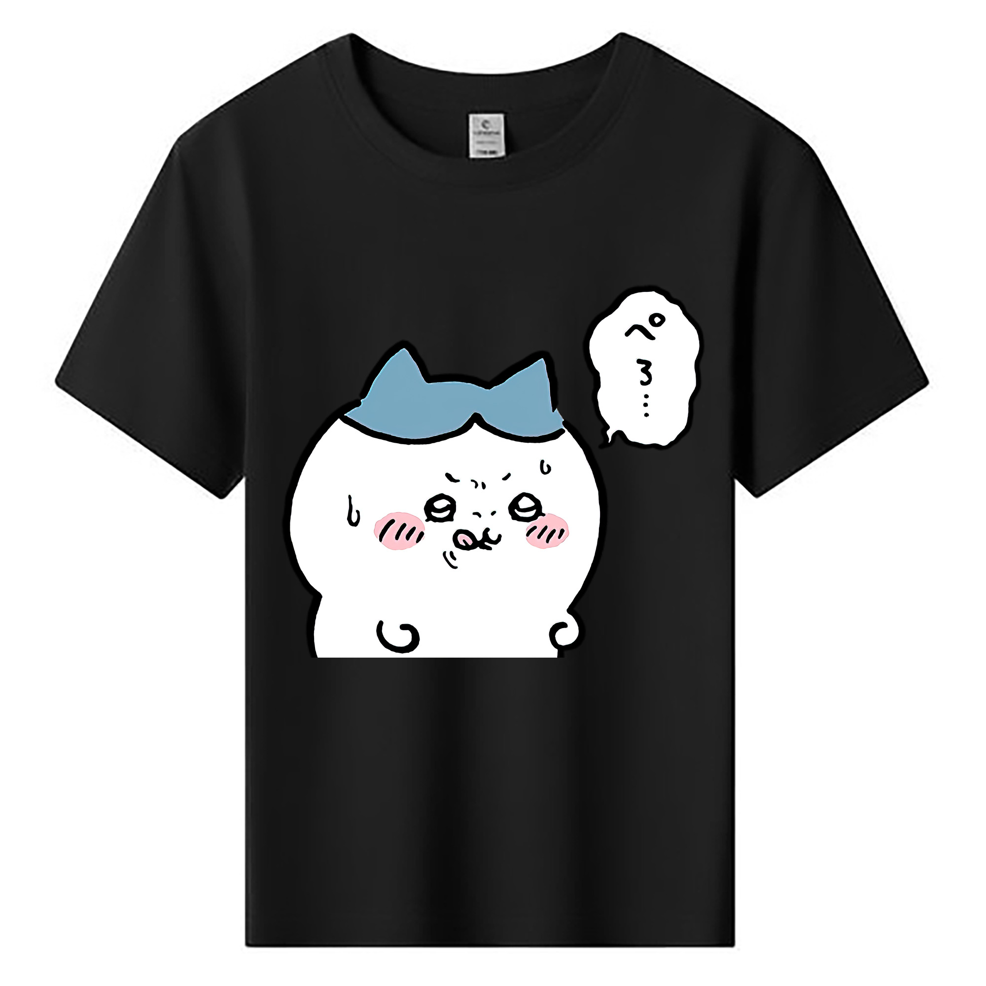 （画像用） ちいかわ ハチワレ Chii-kawa hachiware 綿100％キッズTシャツ（フロントプリント）