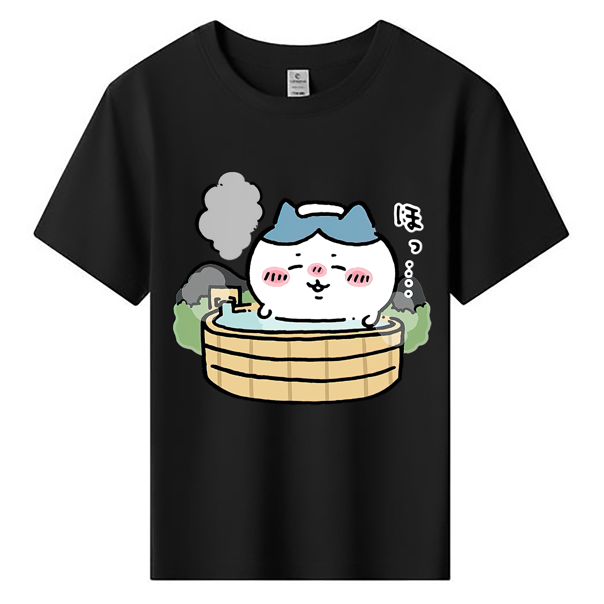 （画像用） ちいかわ ハチワレ Chii-kawa hachiware 綿100％キッズTシャツ（フロントプリント）