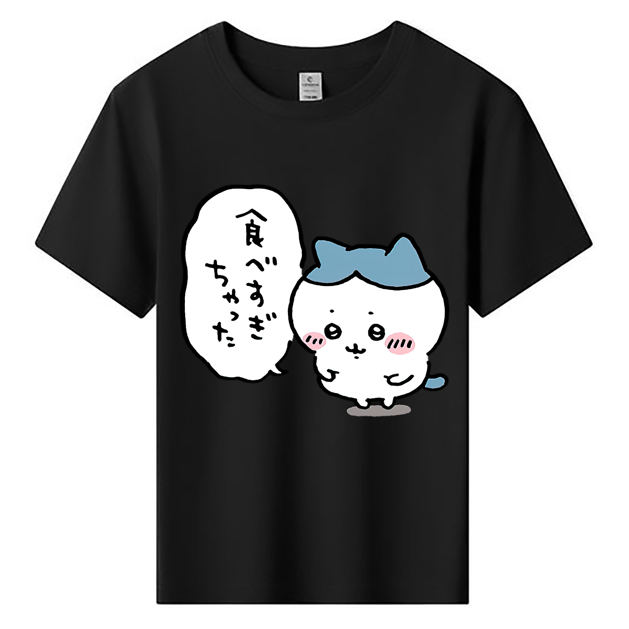 （画像用） ちいかわ ハチワレ Chii-kawa hachiware 綿100％キッズTシャツ（フロントプリント）