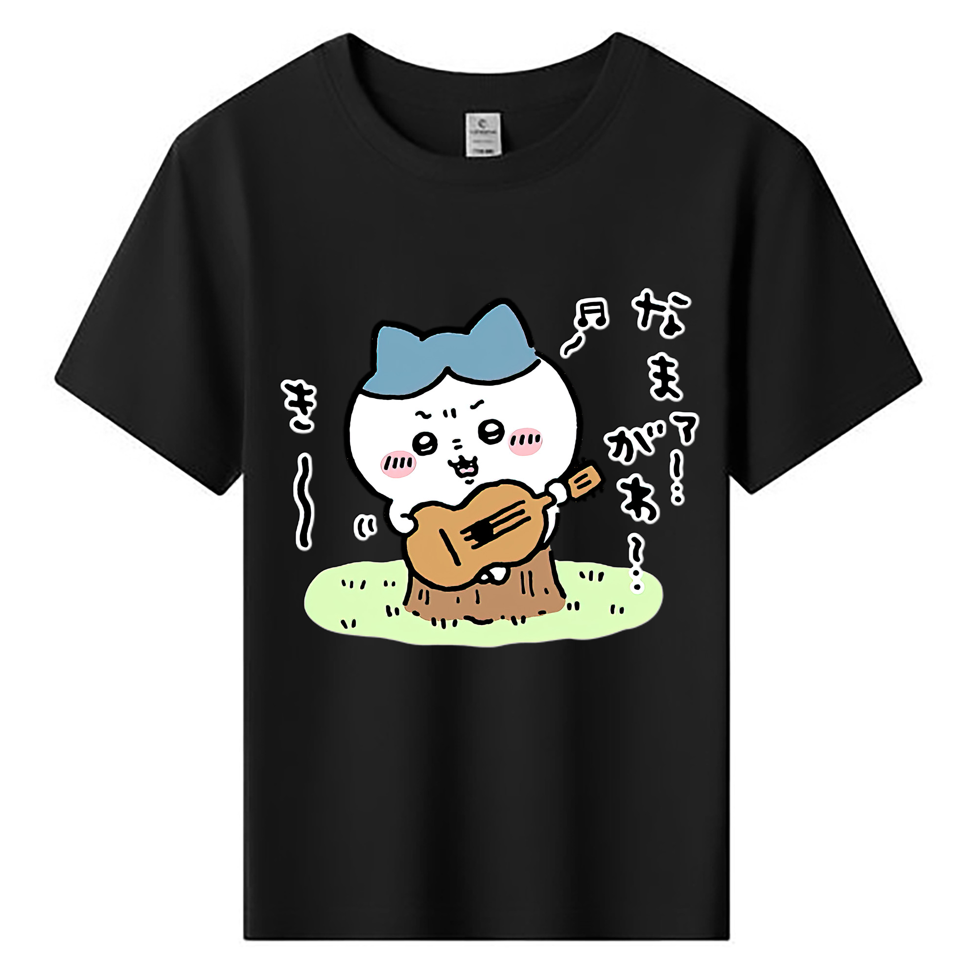 （画像用） ちいかわ ハチワレ Chii-kawa hachiware 綿100％キッズTシャツ（フロントプリント）