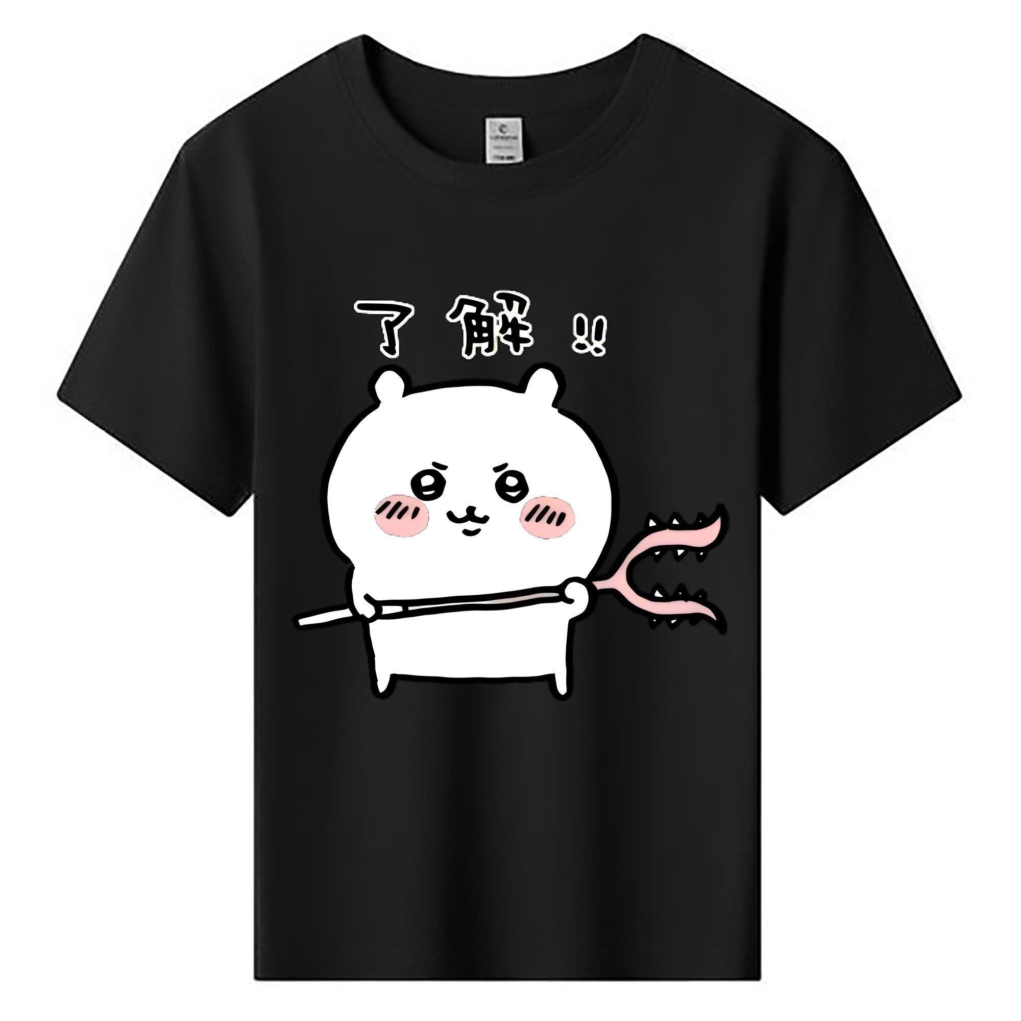 （画像用） ちいかわ ちいかわ Chii-kawa chiikawa 綿100％キッズTシャツ（フロントプリント）
