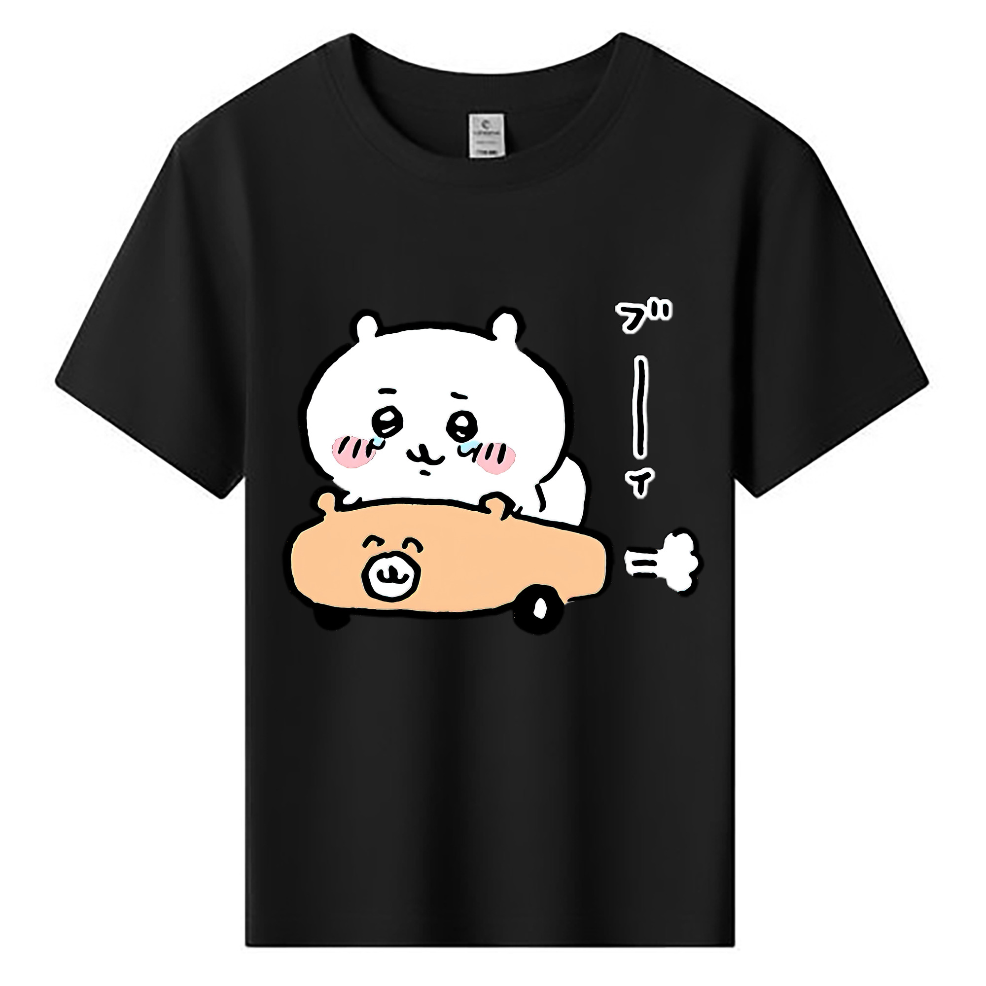 （画像用） ちいかわ ちいかわ Chii-kawa chiikawa 綿100％キッズTシャツ（フロントプリント）