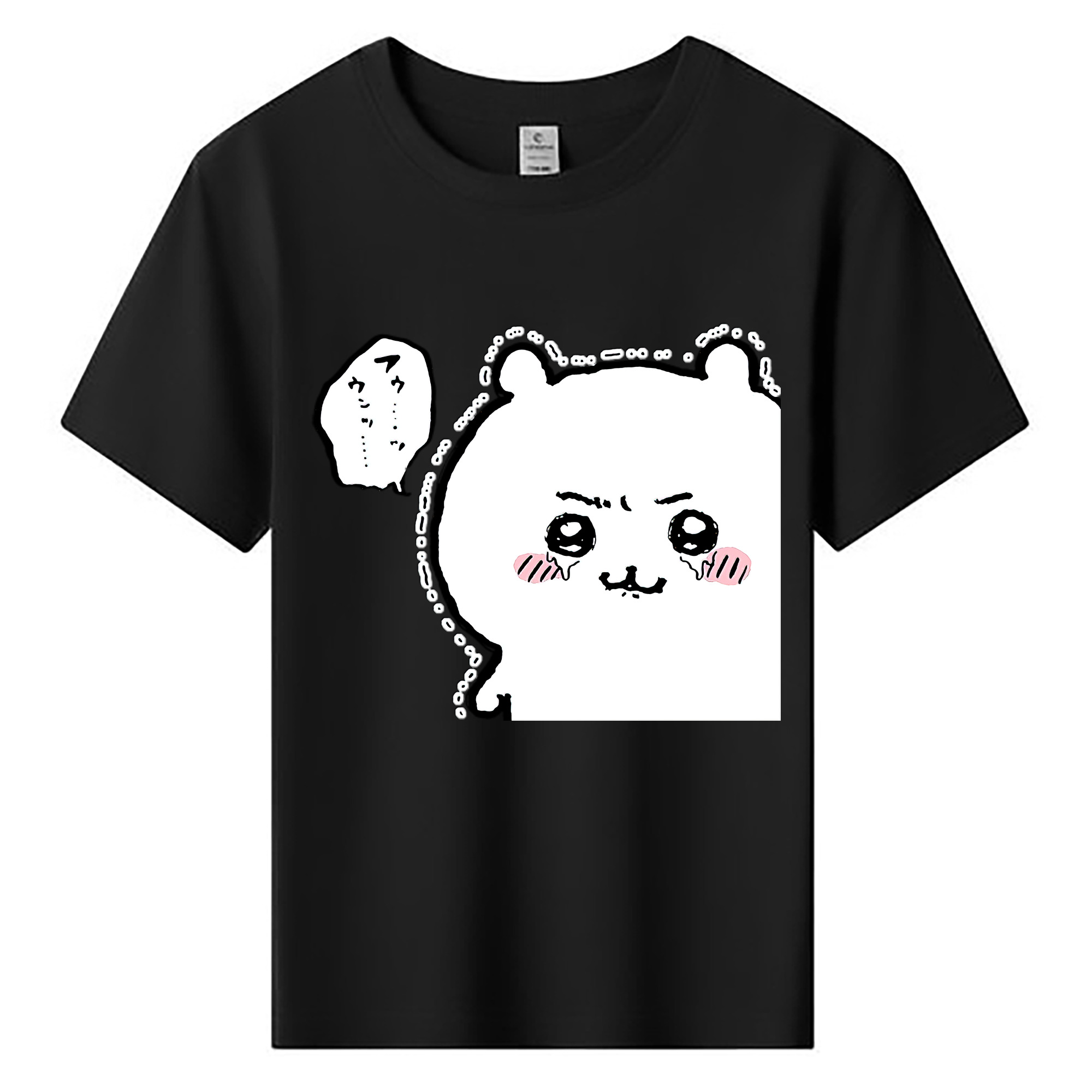 （画像用） ちいかわ ちいかわ Chii-kawa chiikawa 綿100％キッズTシャツ（フロントプリント）