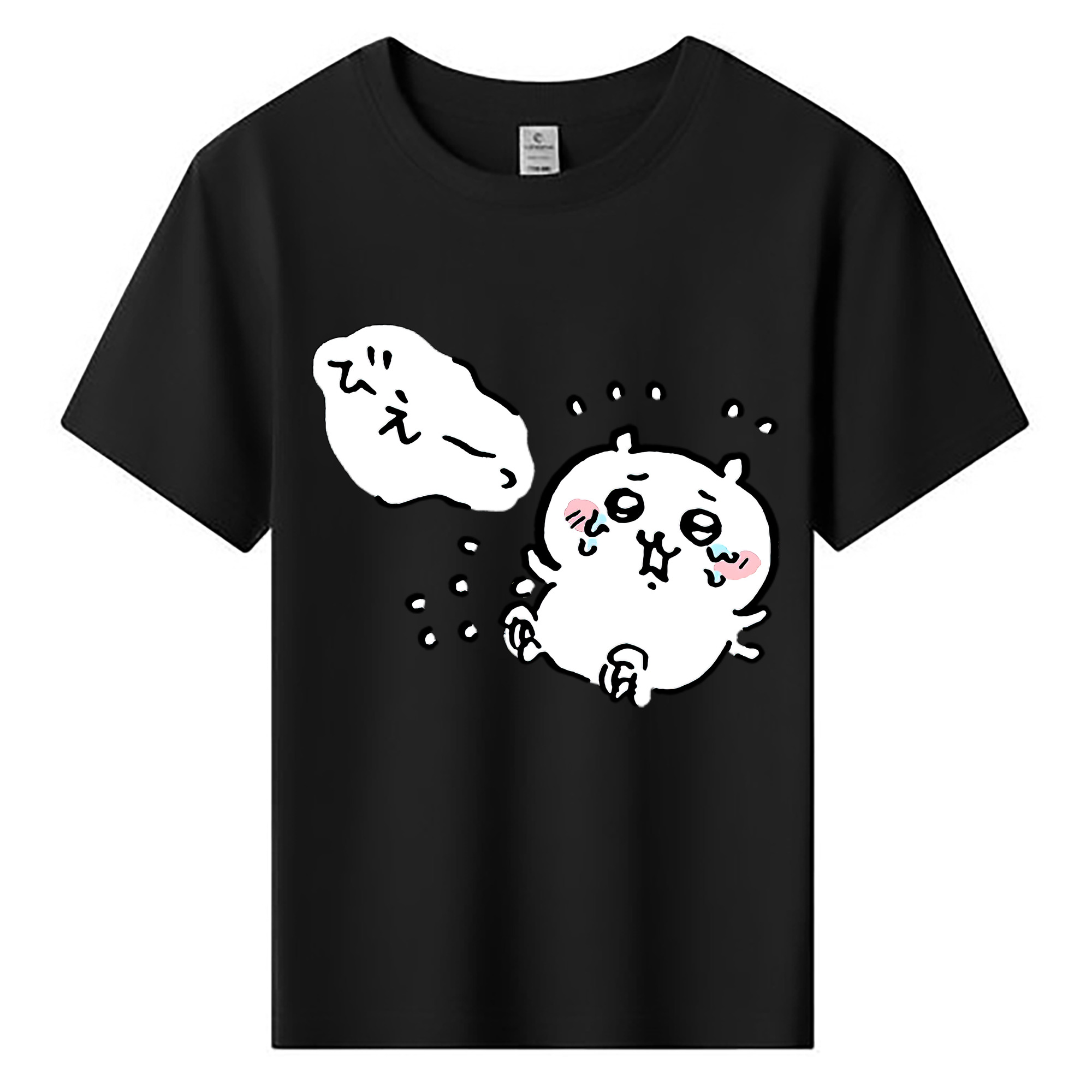 （画像用） ちいかわ ちいかわ Chii-kawa chiikawa 綿100％キッズTシャツ（フロントプリント）
