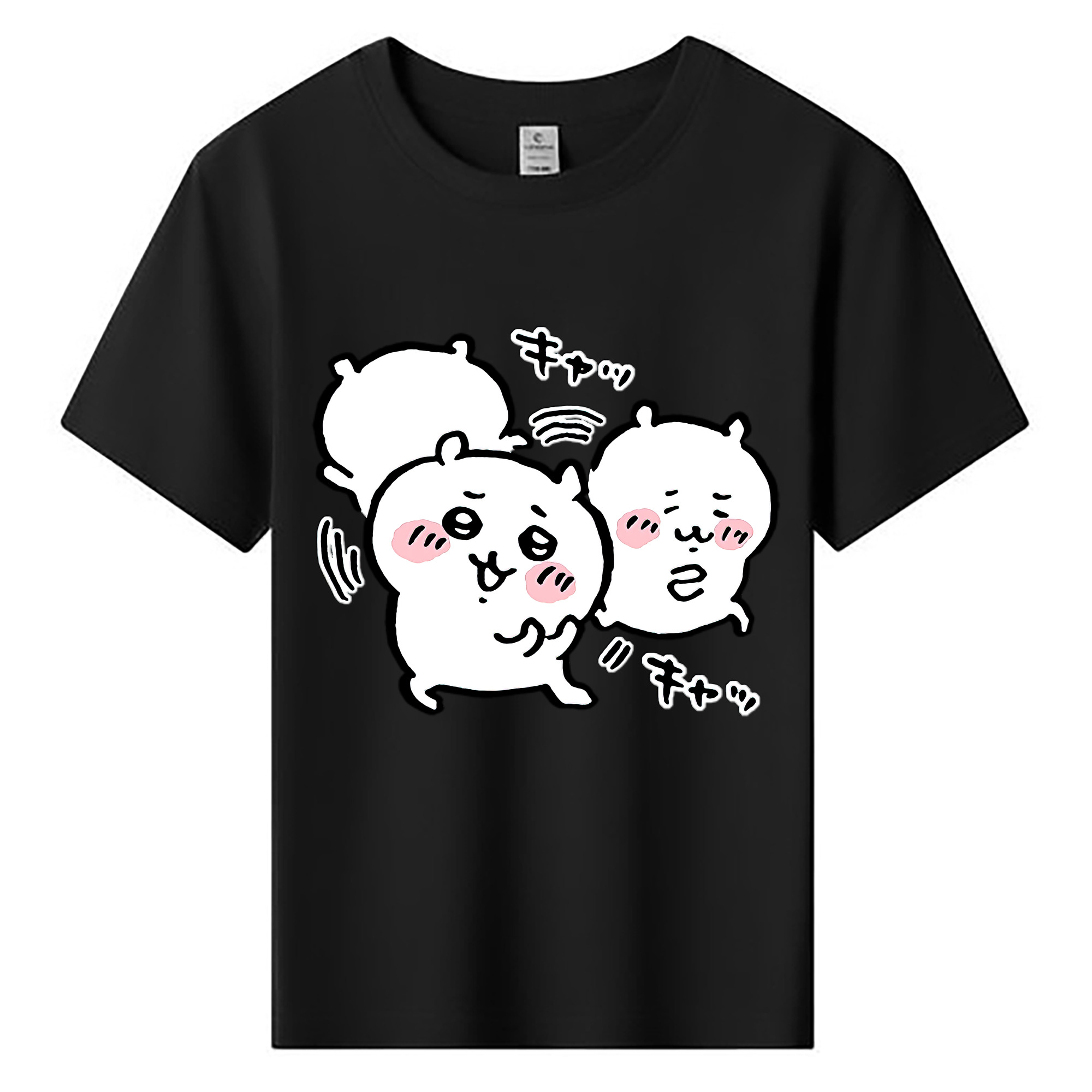 （画像用） ちいかわ ちいかわ Chii-kawa chiikawa 綿100％キッズTシャツ（フロントプリント）