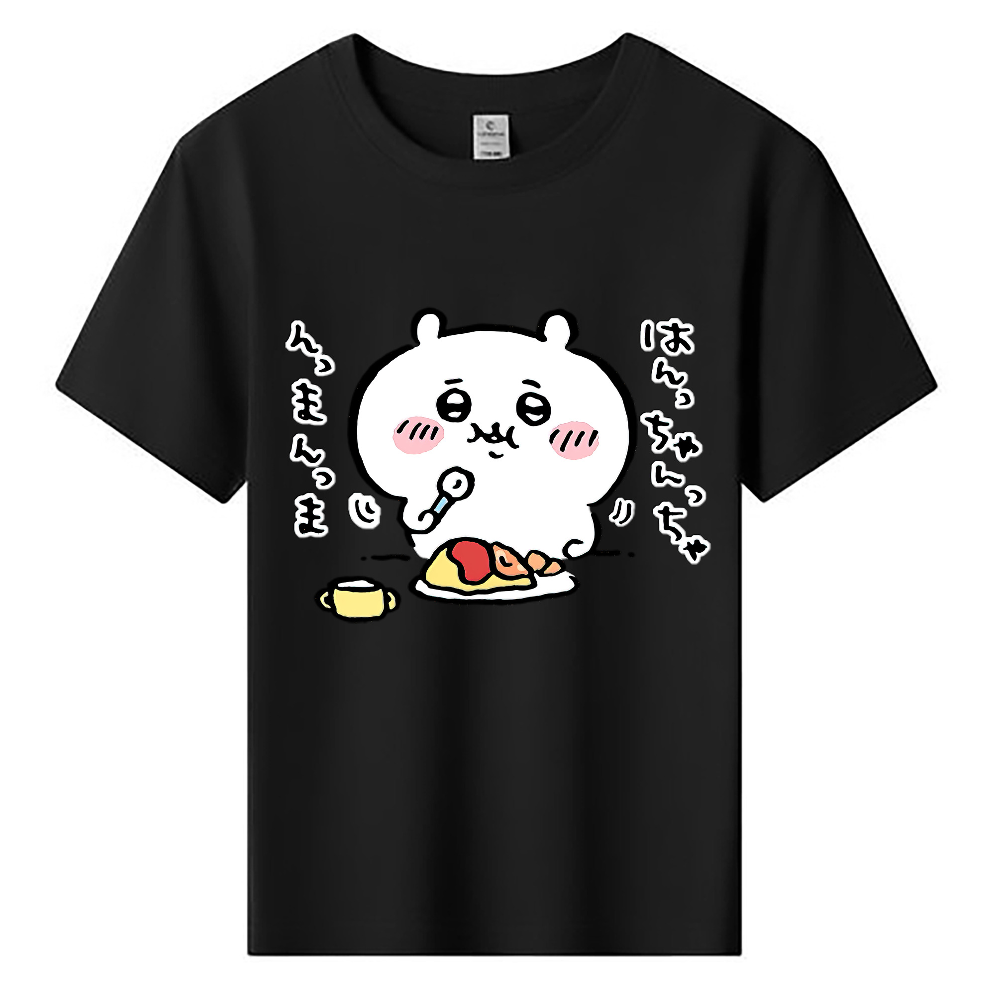 （画像用） ちいかわ ちいかわ Chii-kawa chiikawa 綿100％キッズTシャツ（フロントプリント）
