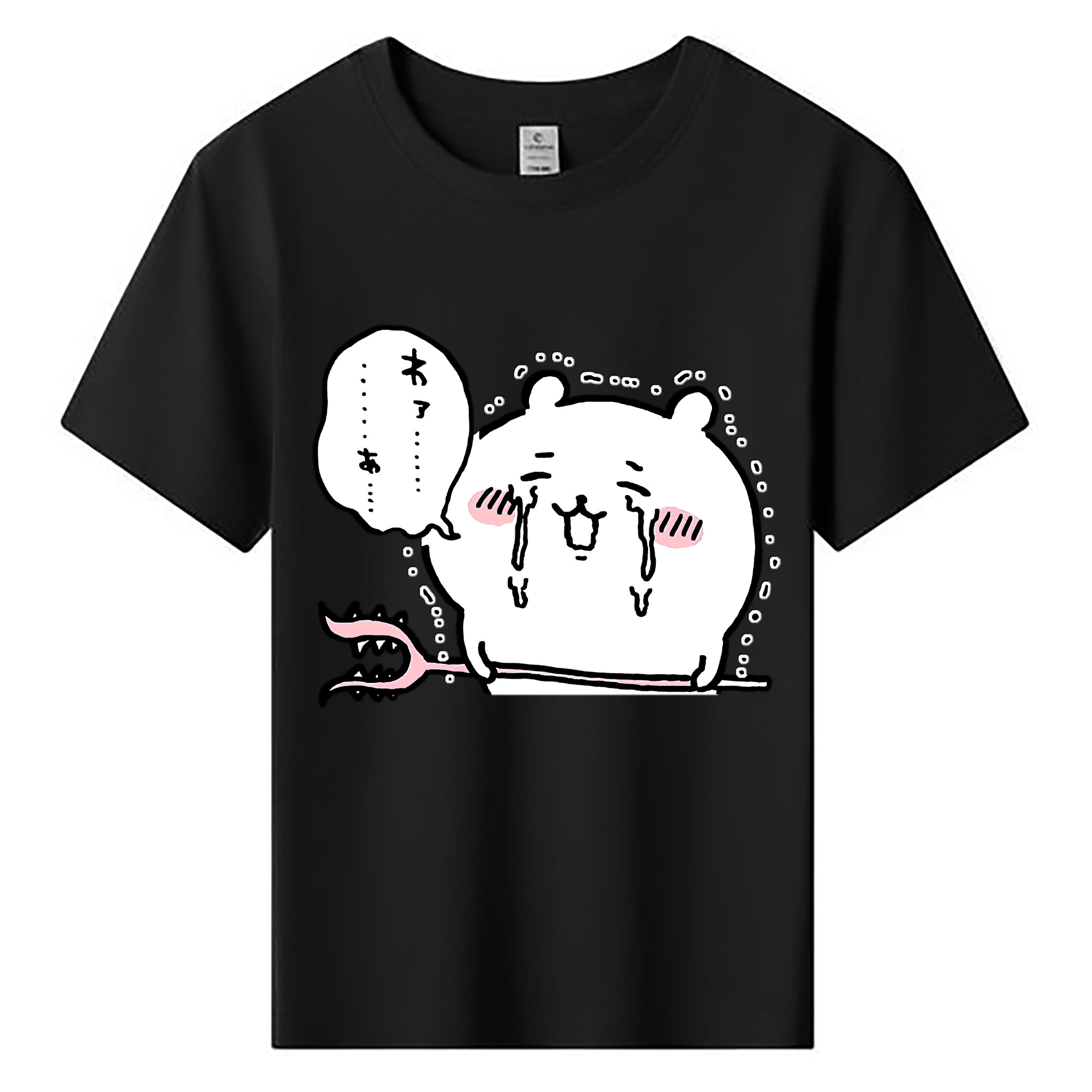 （画像用） ちいかわ ちいかわ Chii-kawa chiikawa 綿100％キッズTシャツ（フロントプリント）