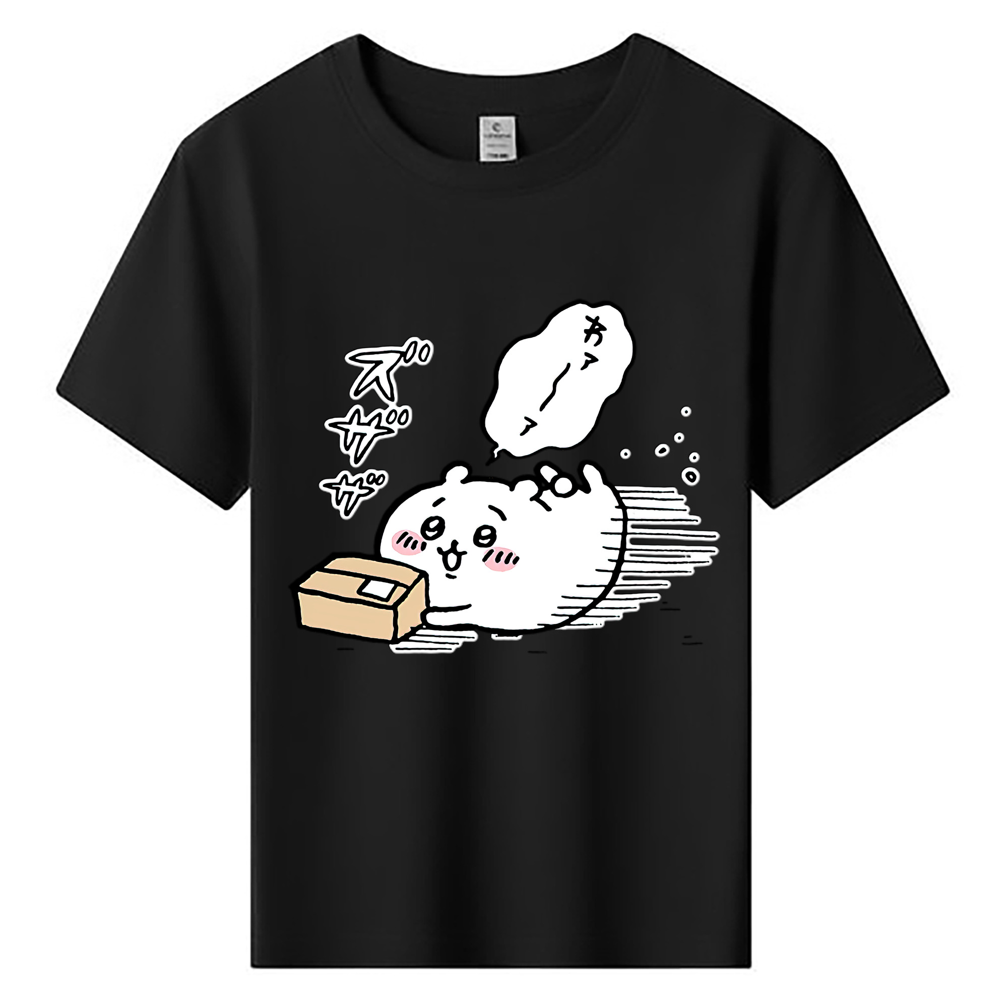 （画像用） ちいかわ ちいかわ Chii-kawa chiikawa 綿100％キッズTシャツ（フロントプリント）