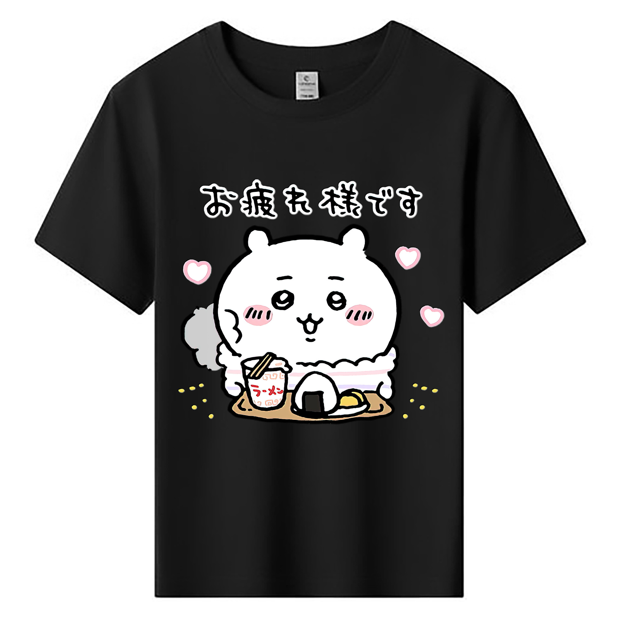 （画像用） ちいかわ ちいかわ Chii-kawa chiikawa 綿100％キッズTシャツ（フロントプリント）