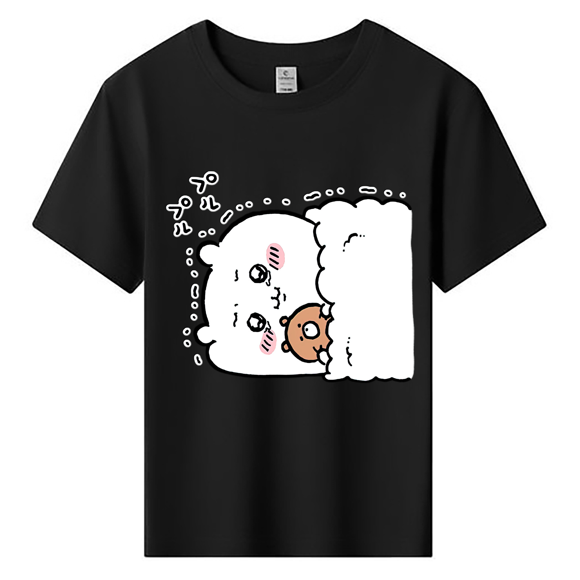 （画像用） ちいかわ ちいかわ Chii-kawa chiikawa 綿100％キッズTシャツ（フロントプリント）
