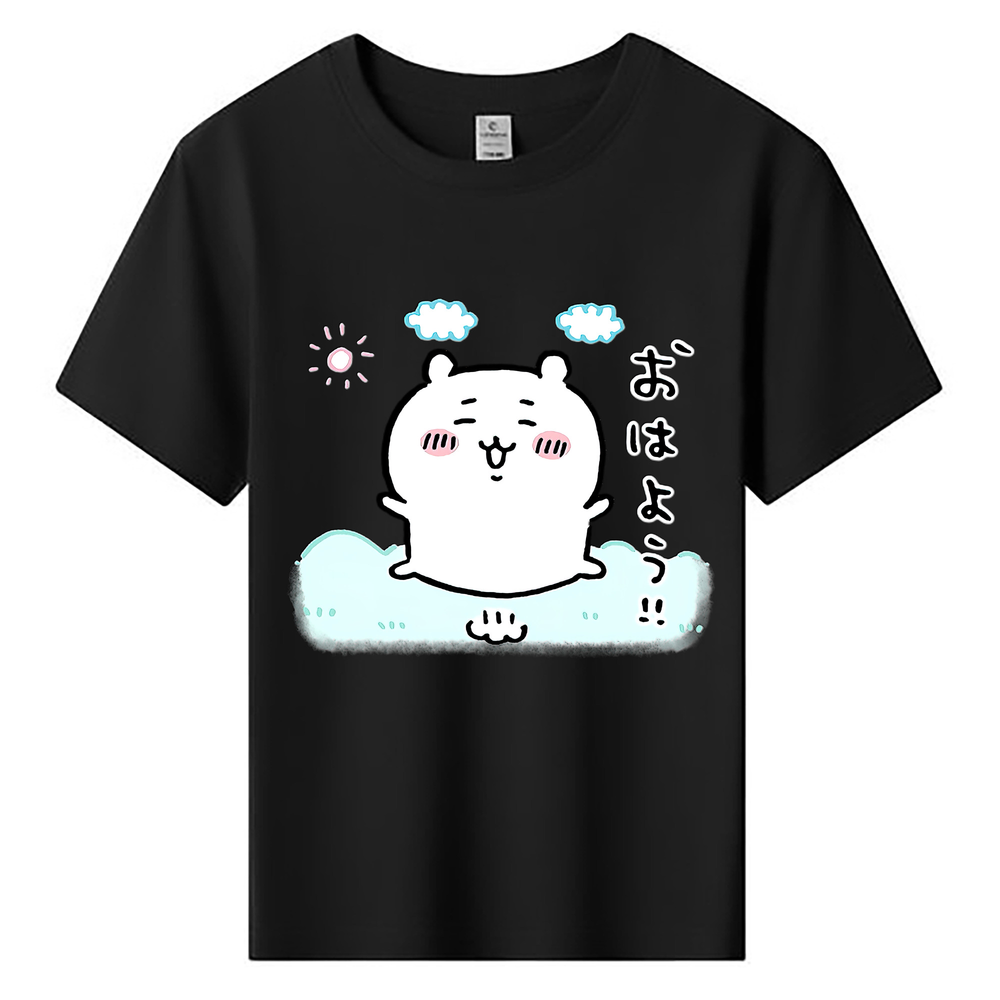 （画像用） ちいかわ ちいかわ Chii-kawa chiikawa 綿100％キッズTシャツ（フロントプリント）
