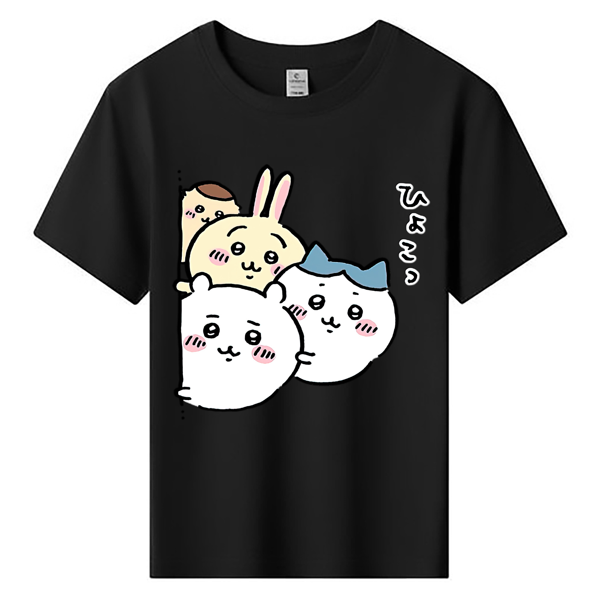 （画像用） ちいかわ ちいかわ Chii-kawa chiikawa 綿100％キッズTシャツ（フロントプリント）